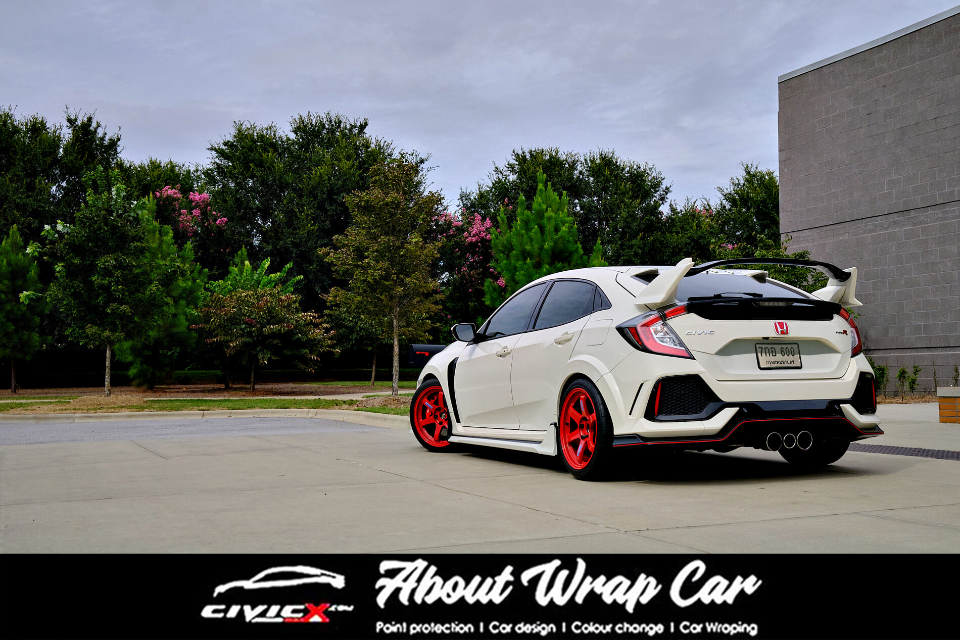 About wrap car - 🔥Civic Fk 2018+Type R เต็มระบบ 🔵ชุด... | Facebook