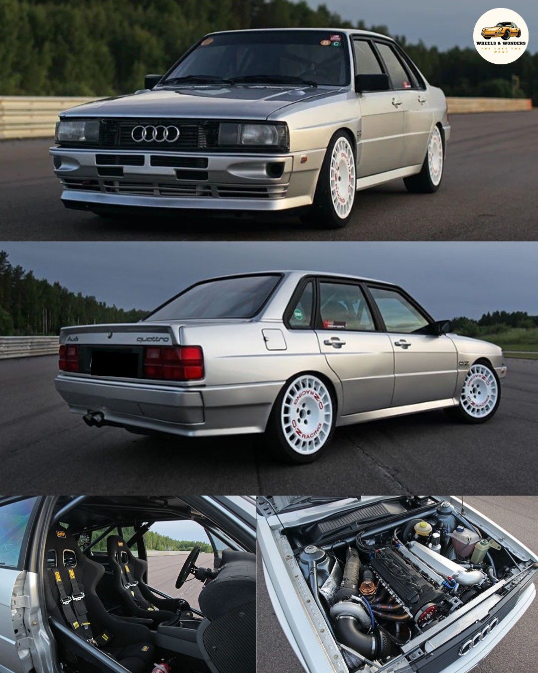 This guy's 610bhp Audi 80 is a dream build 🙌