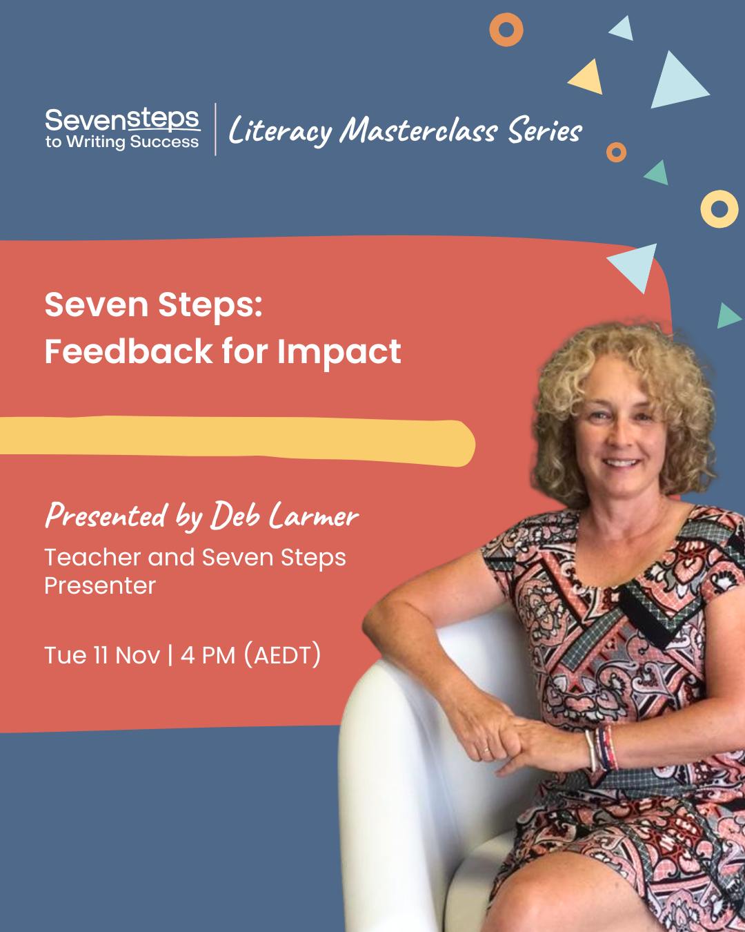 Seven - ⭐ Join Deb Larmer from Seven Steps to Writing Success ⭐ In her ...