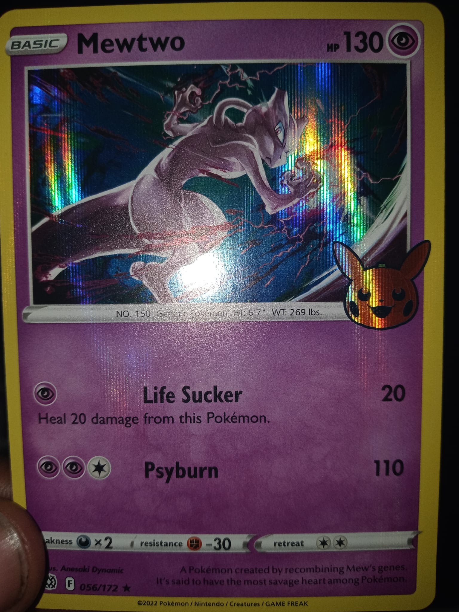 pokemon mewtwo halloween card - Trick or Trade - 2022 Mini Set - Complete 30 lot Halloween Mewtwo with glitter? :