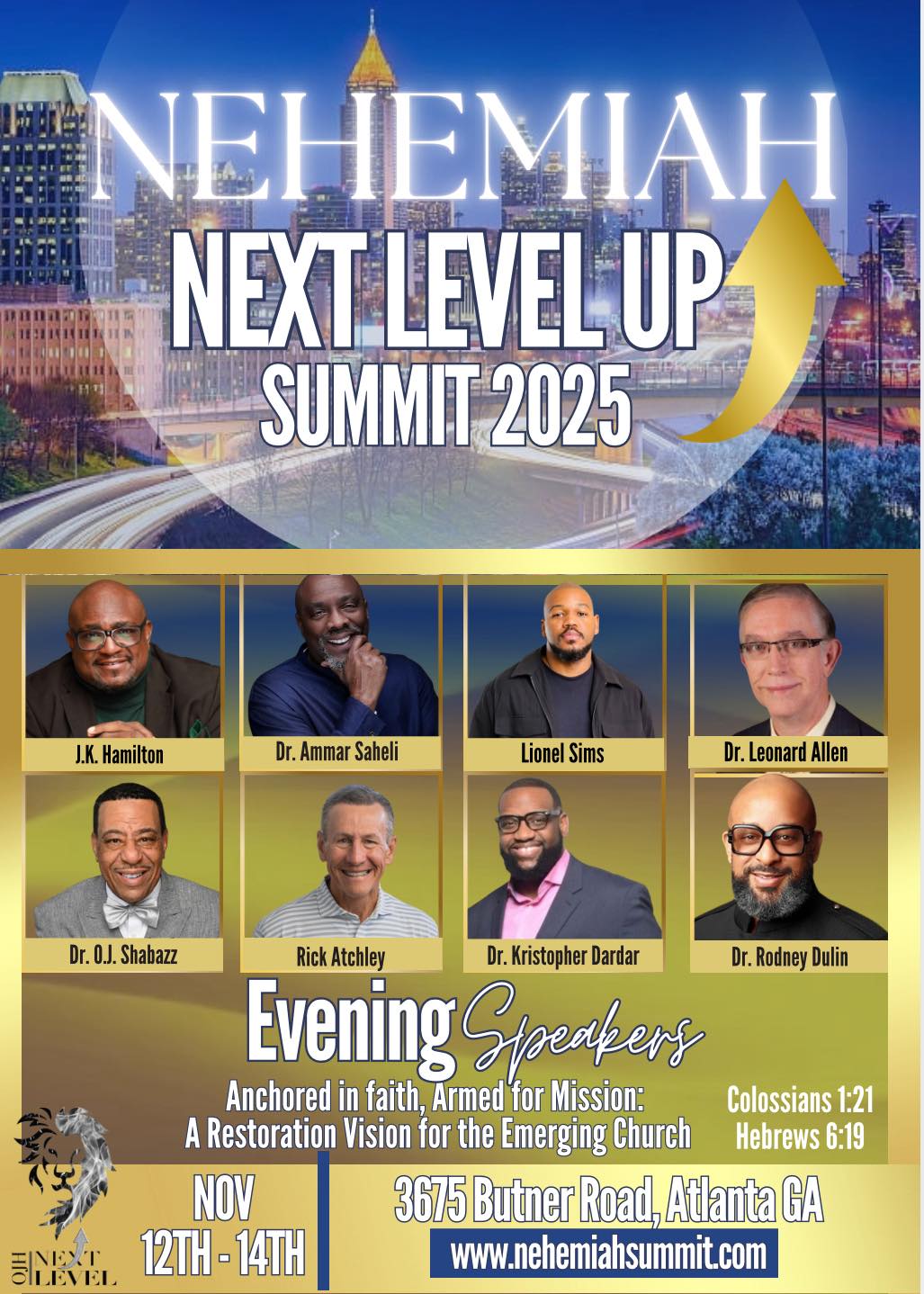 OJH - We are excited about the upcoming OJH Next Level Up Nehemiah ...