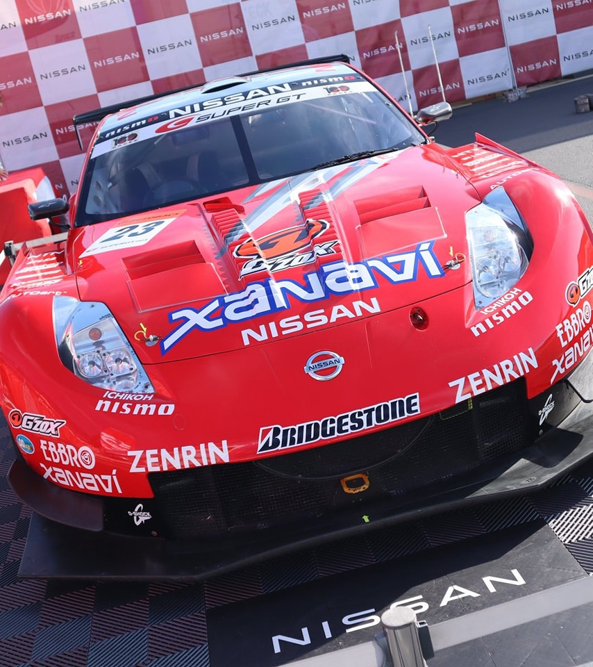 One of the highlights of the Super GT booth at the Osaka Auto