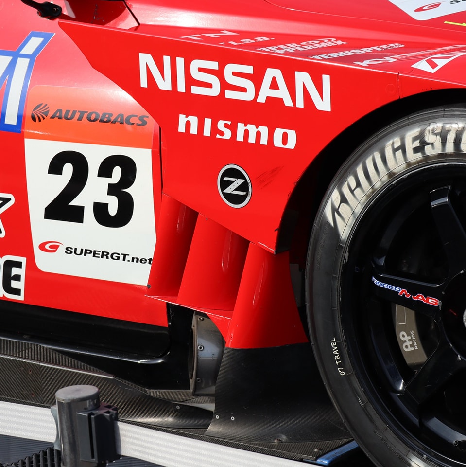One of the highlights of the Super GT booth at the Osaka Auto