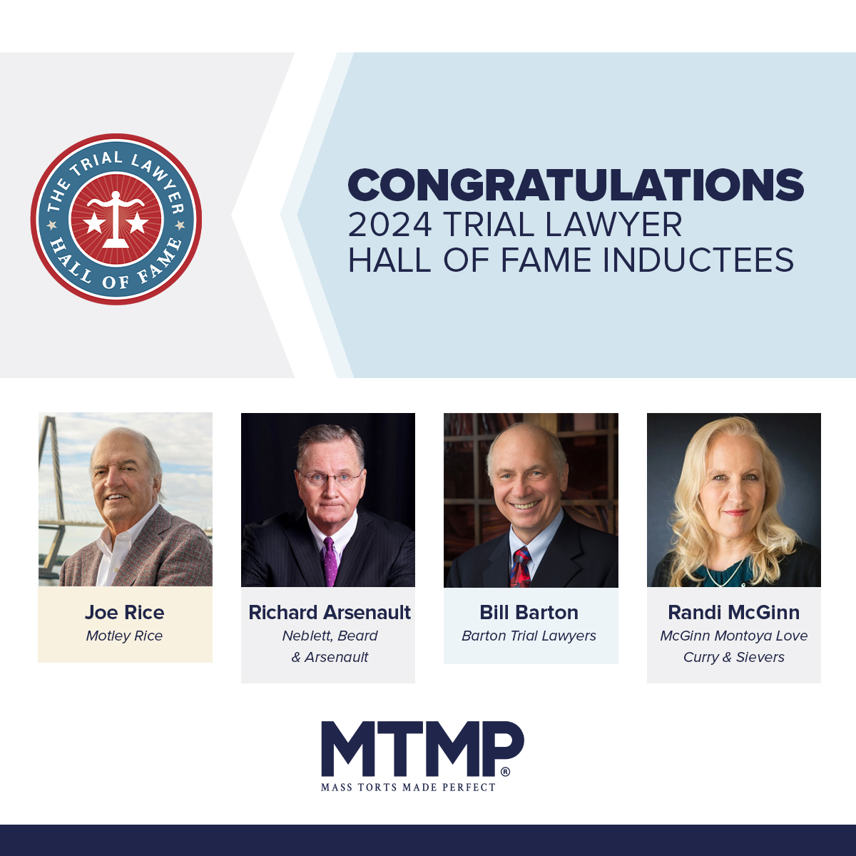 Motley Rice - Congratulations to all 2024 Trial Hall of...