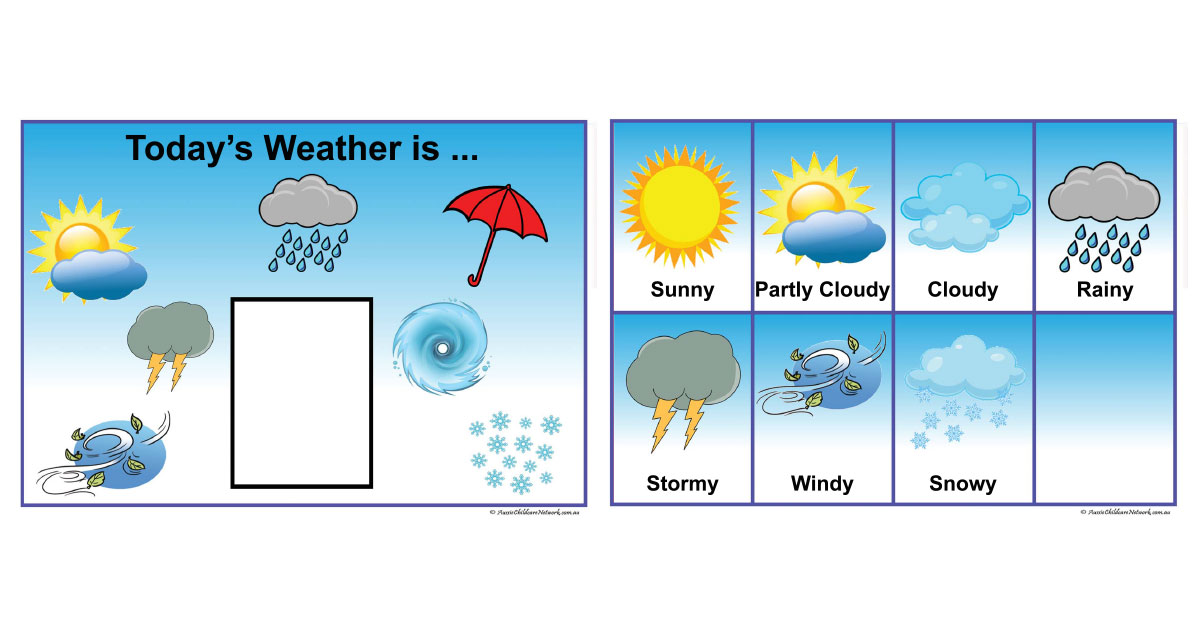 Free Weather Chart These... - Aussie Childcare Network | Facebook