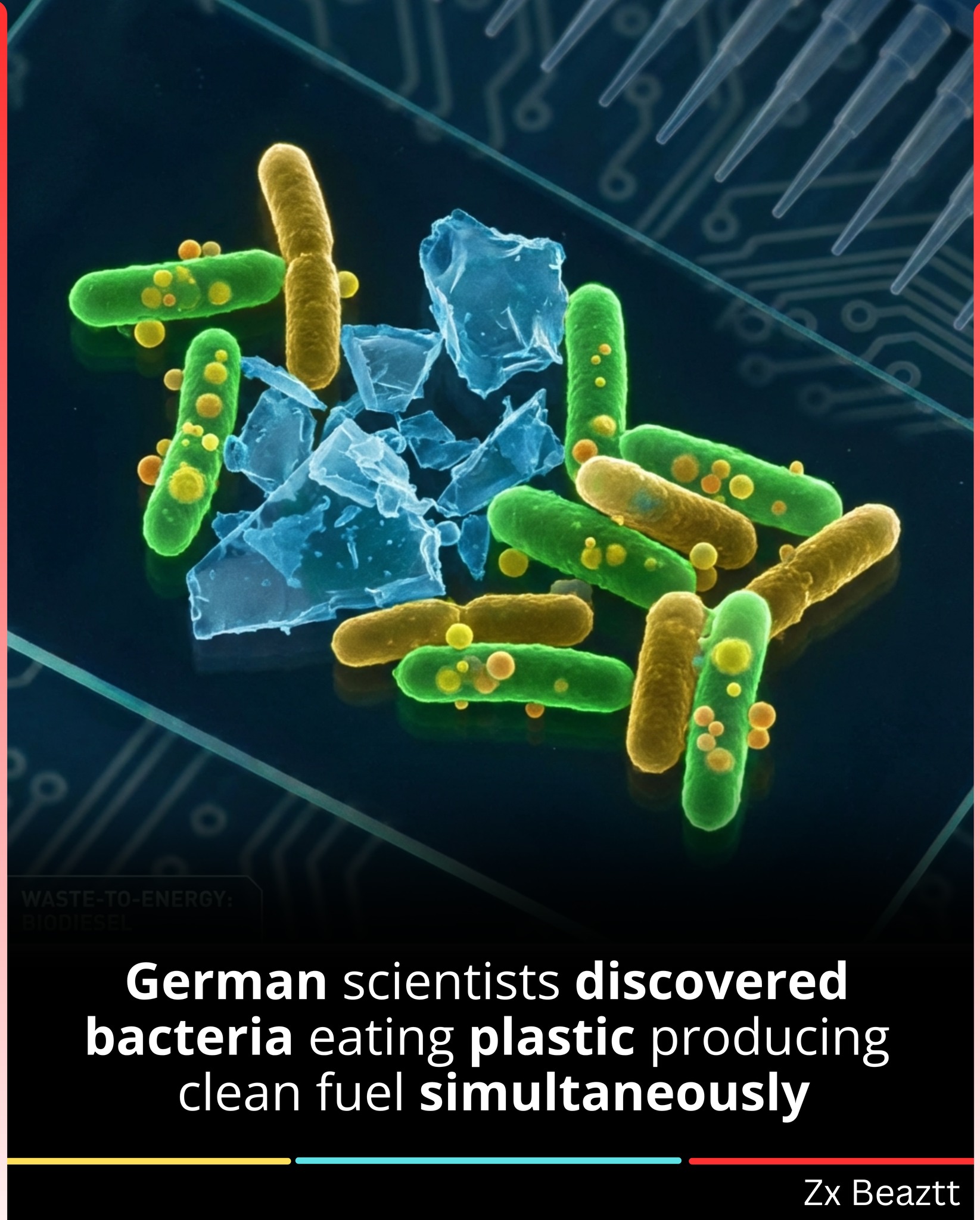 I have found bacteria that can live off plastics in lakes here in