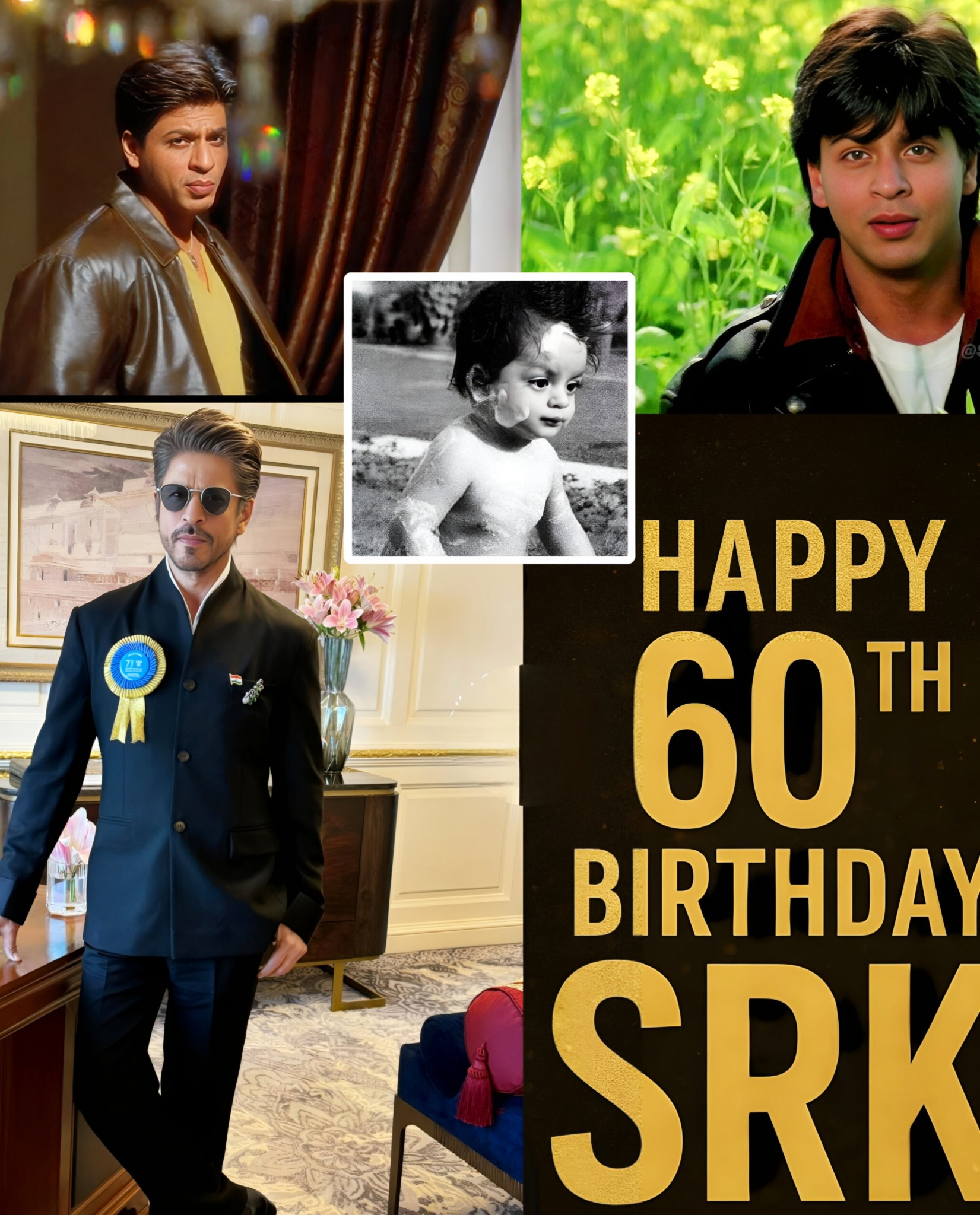KING - Happy 60th Birthday King Shah Rukh Khan who ruled billions of ...