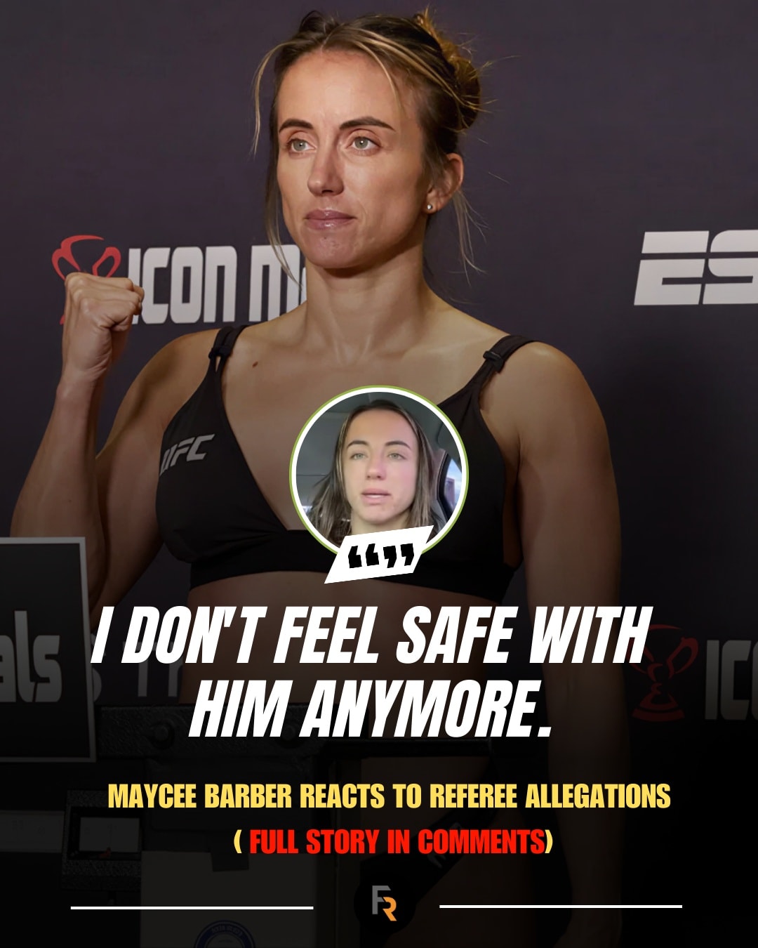 Fight Report - 👀 Maycee Barber reacts to referee's... | Facebook