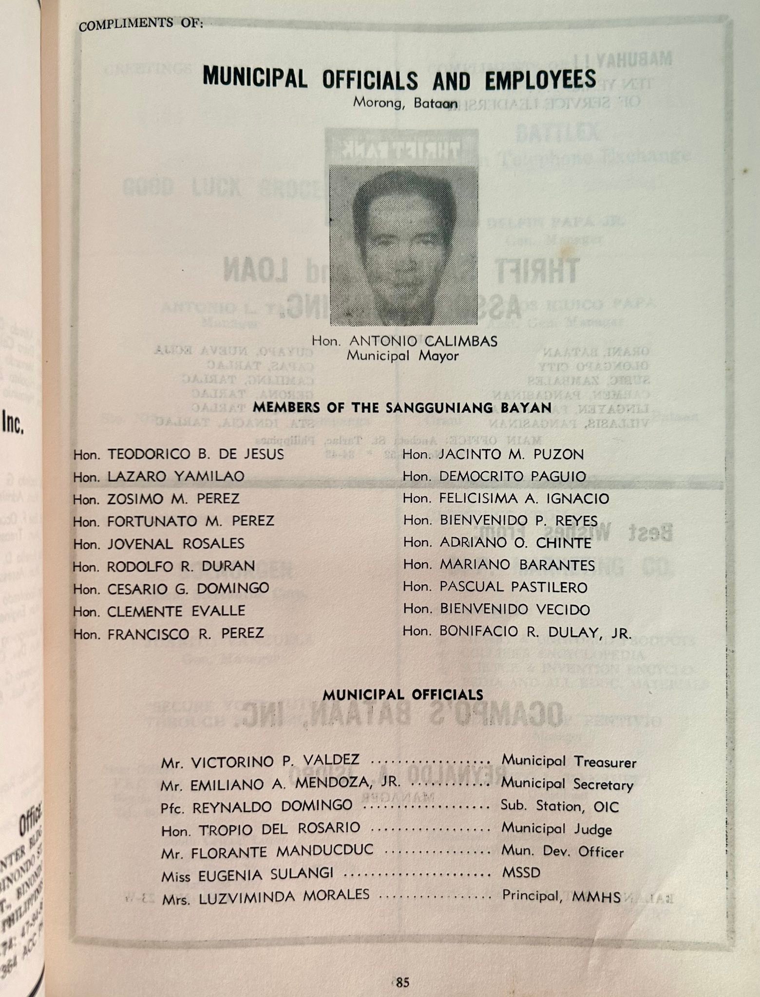 Bataan - :Ii|: Heads and Officers of Local Government Units of ...