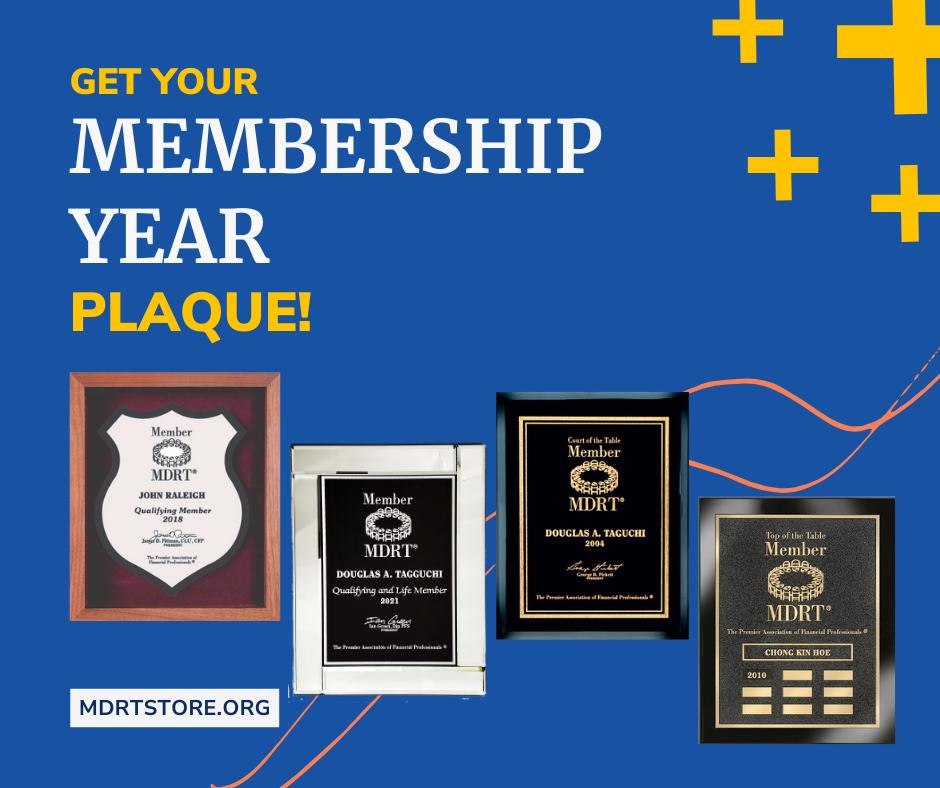 Current MDRT members have access to exclusive items in the MDRT