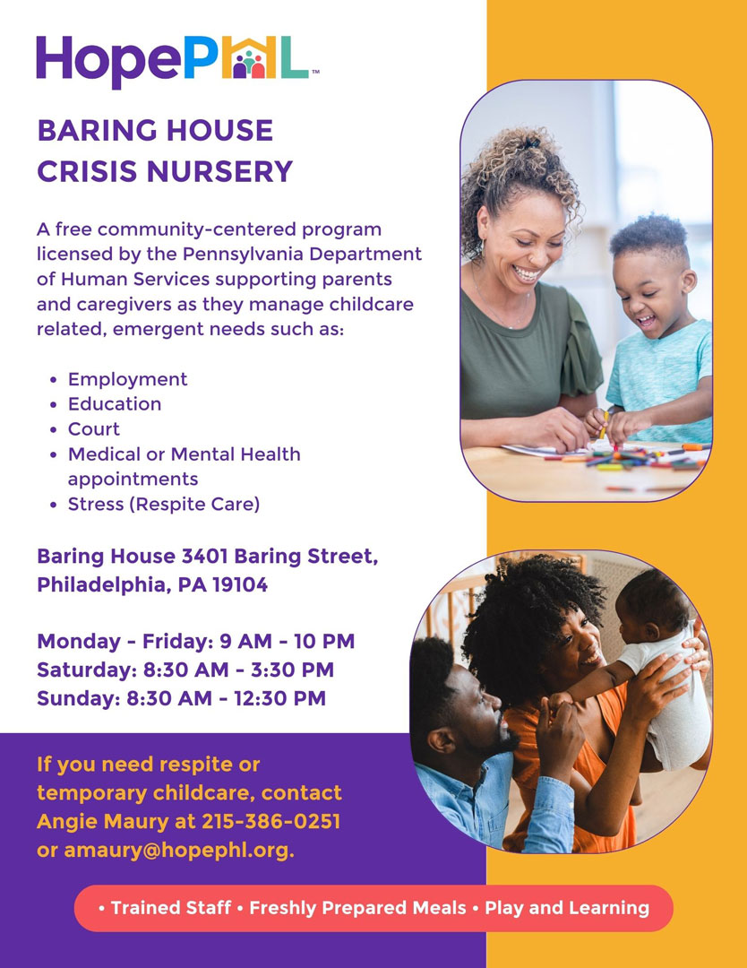 Hopephl - Baring House Crisis Nursery: Supporting parents... | Facebook