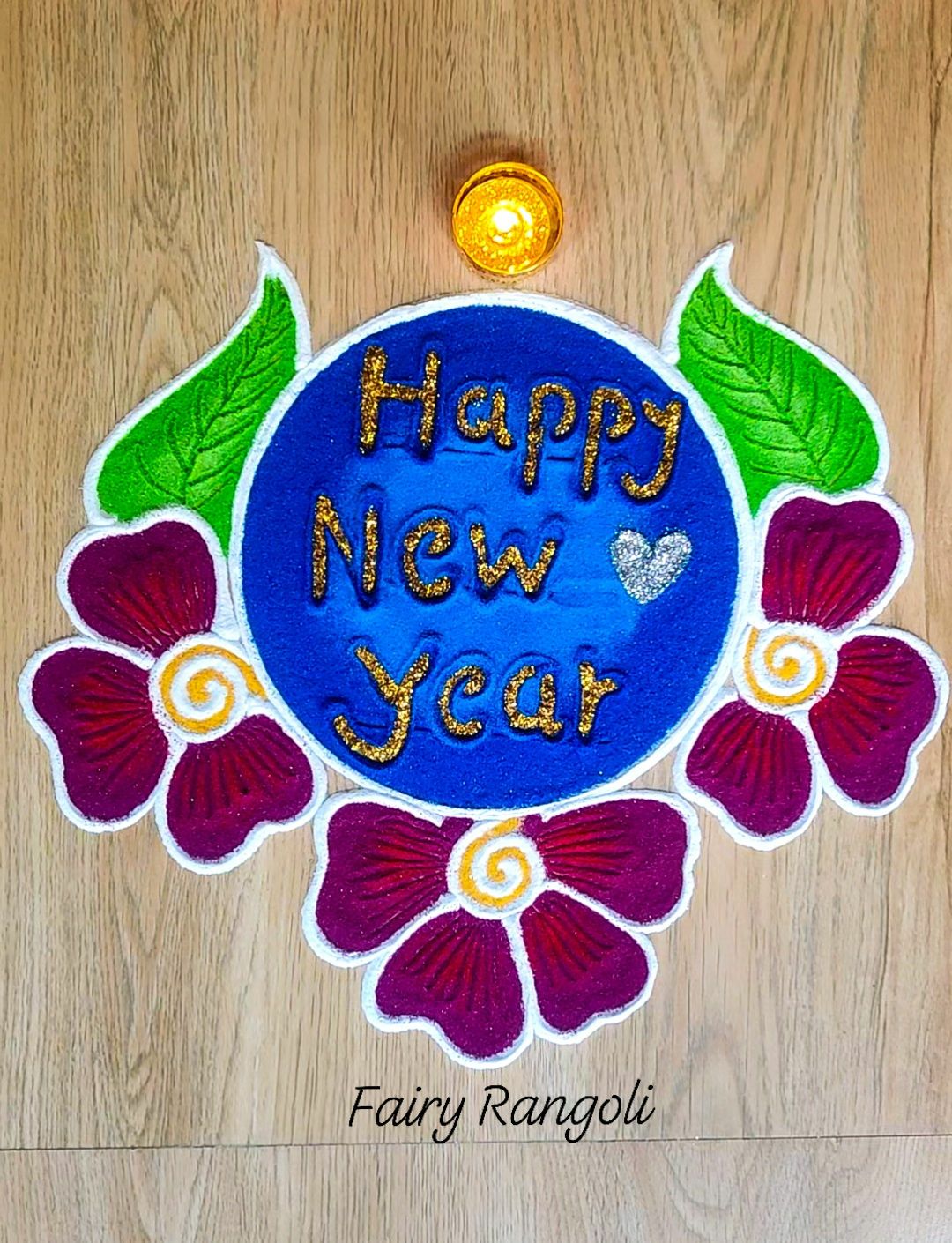 Fairy - Very Easy new year rangoli 2026 🥳 #fairyrangoli #rangolidesign ...