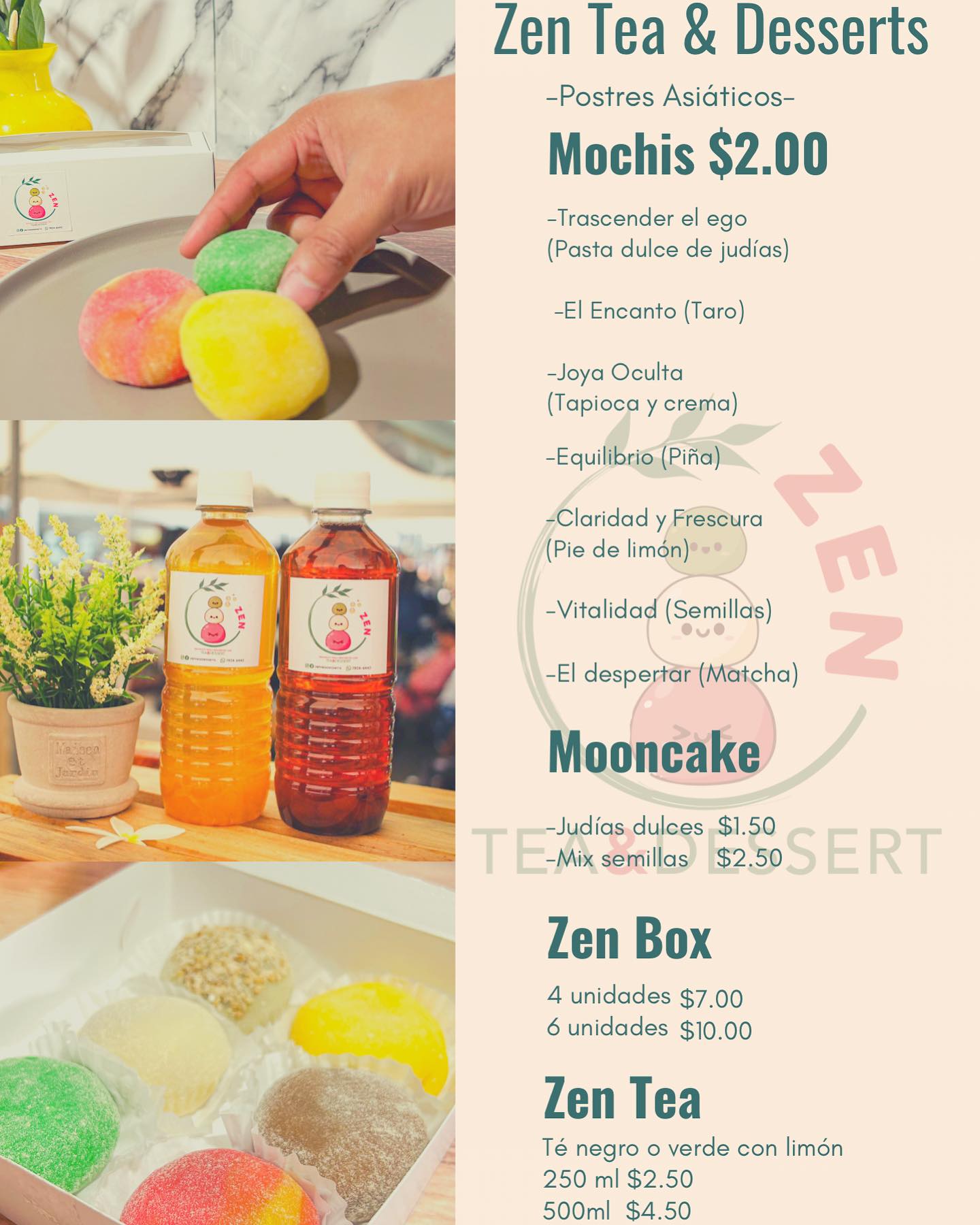 Te compartimos menú actualizado para... - Zen Tea & Desserts