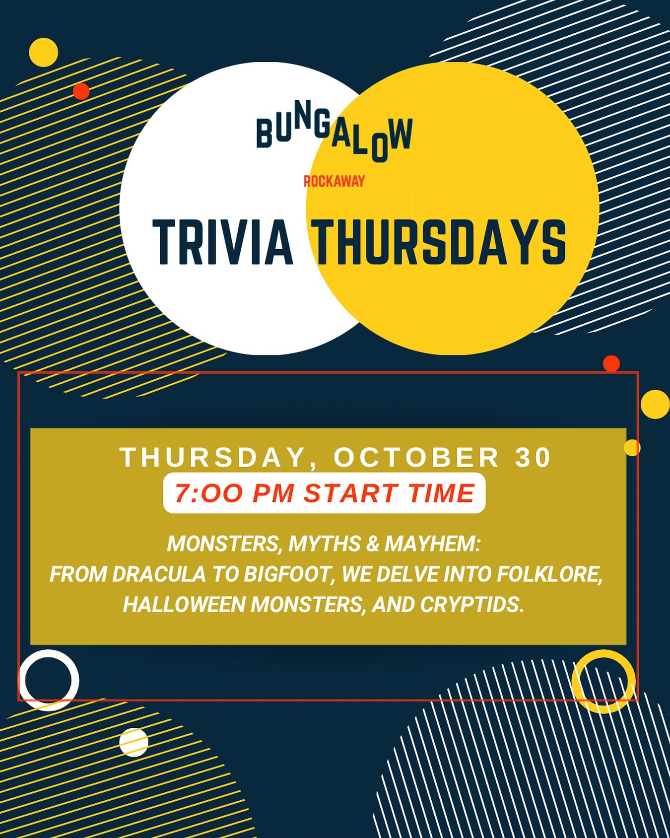 Bungalow - Monsters, myths & mayhem are taking over Trivia Night 👻 ...