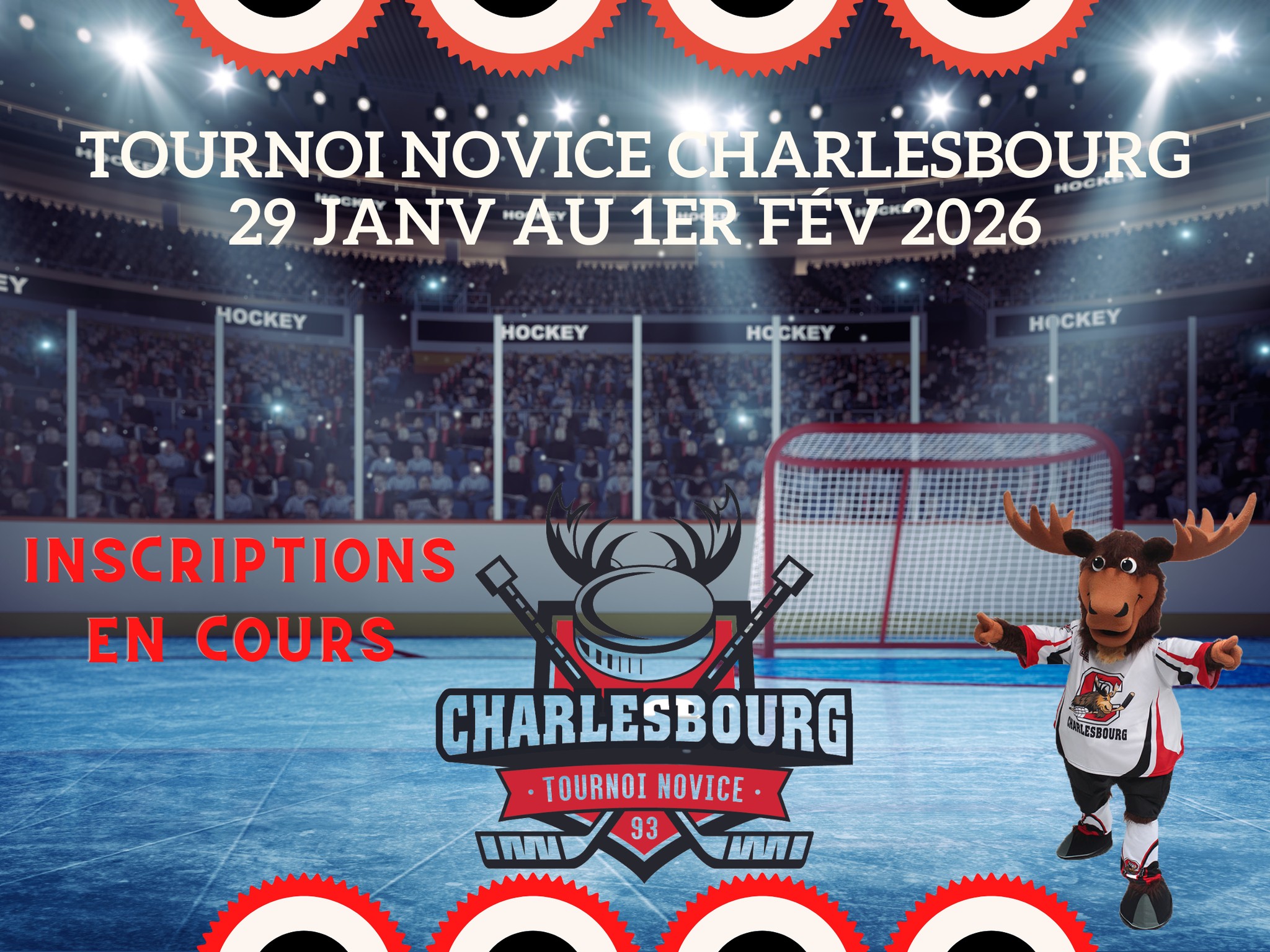 ⚫🔴 INSCRIPTIONS... - Tournoi Novice St-Hubert de Charlesbourg | Facebook