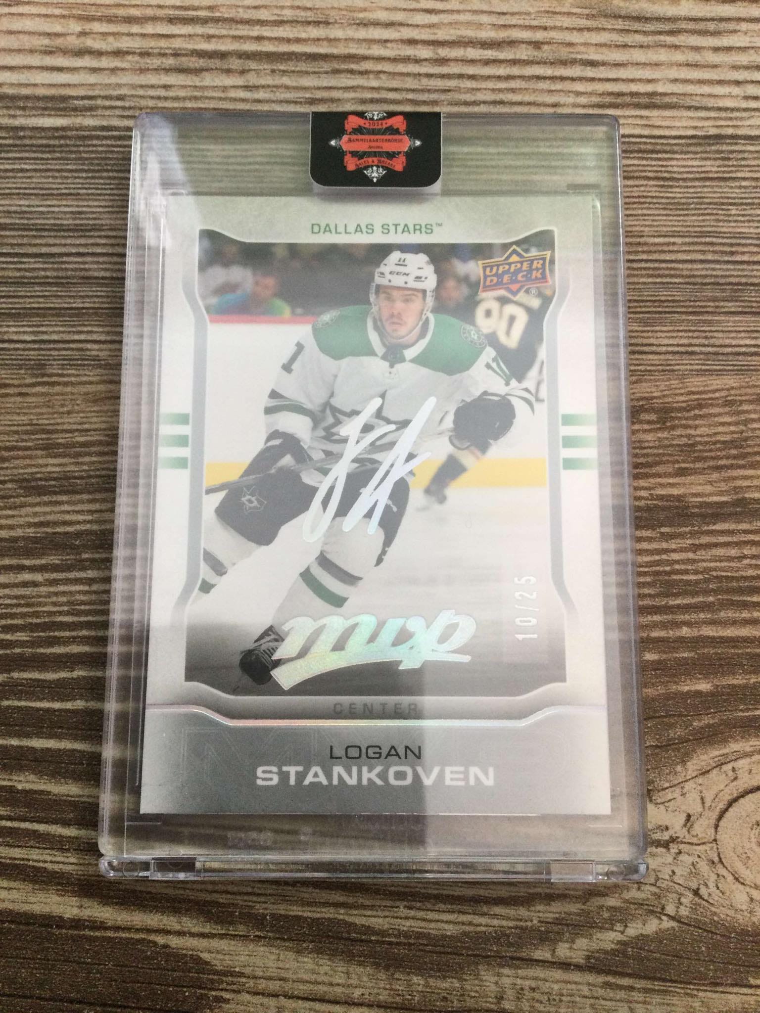 What is the value of a Nick Schmaltz MVP Super Script 12/25 hockey 