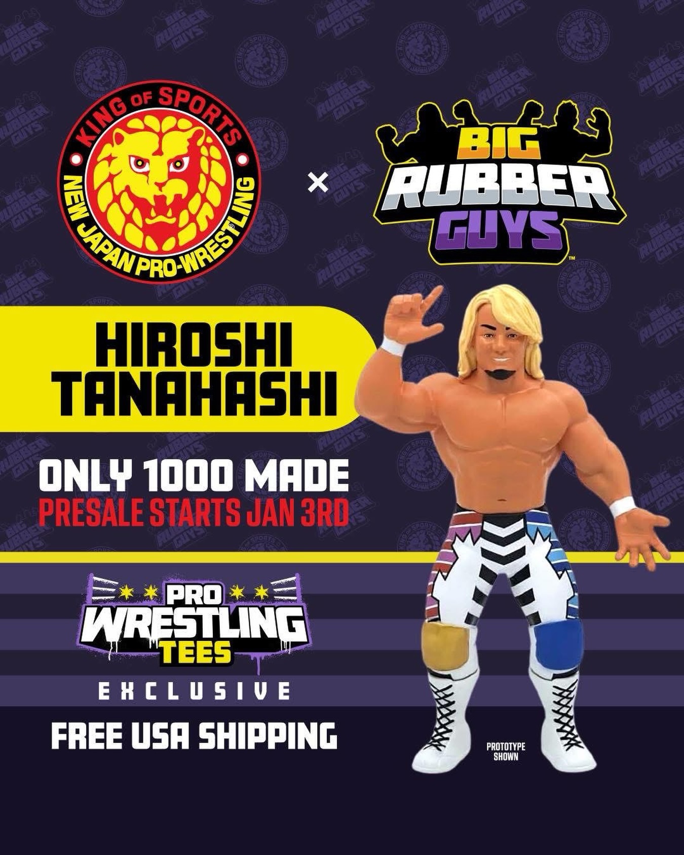 Tetsuya Naito x Hiromu Takahashi Face Towel [Pre-Order] 🛒 Pre
