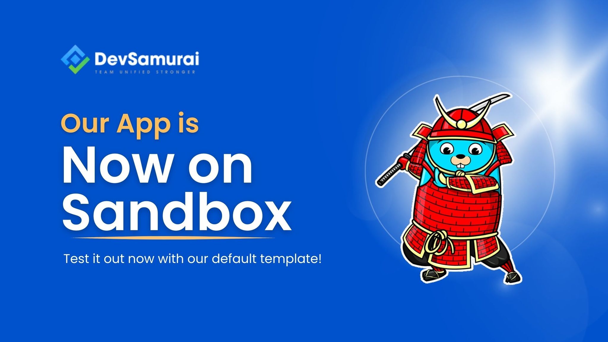 DevSamurai - Test it out now with our default template!... | Facebook