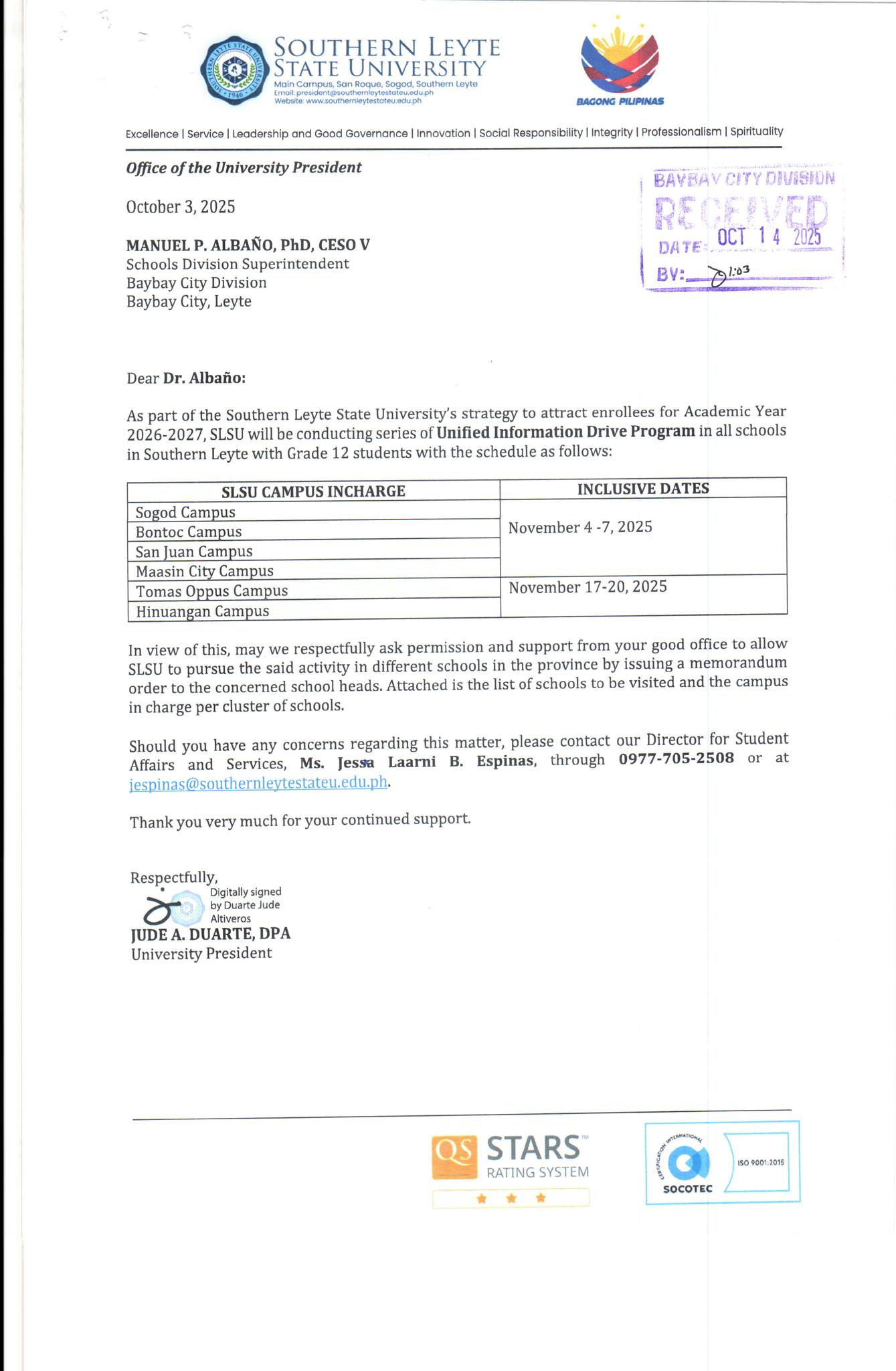Recs Senag - DM NO 679, S. 2025 ADDITIONAL UPDATES ON THE... | Facebook