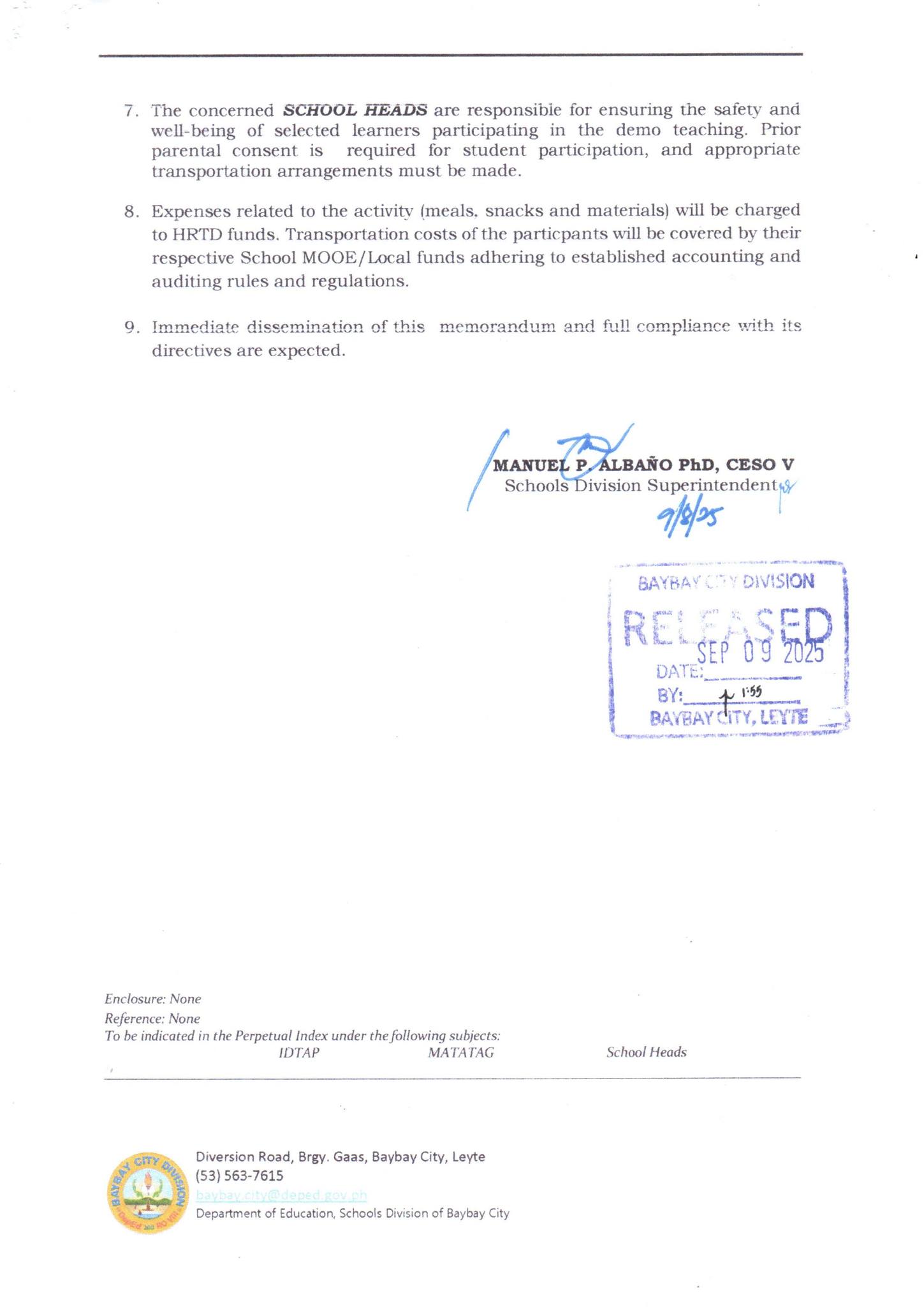Recs Senag - DM NO 679, S. 2025 ADDITIONAL UPDATES ON THE... | Facebook