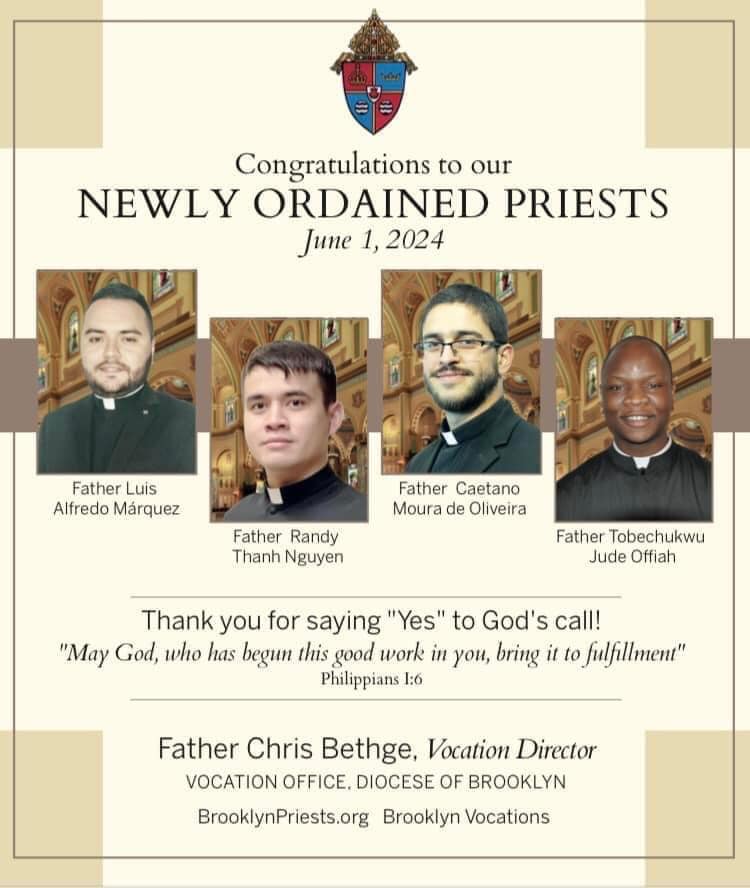 Congratulations Fathers. - St. Finbar Catholic Church