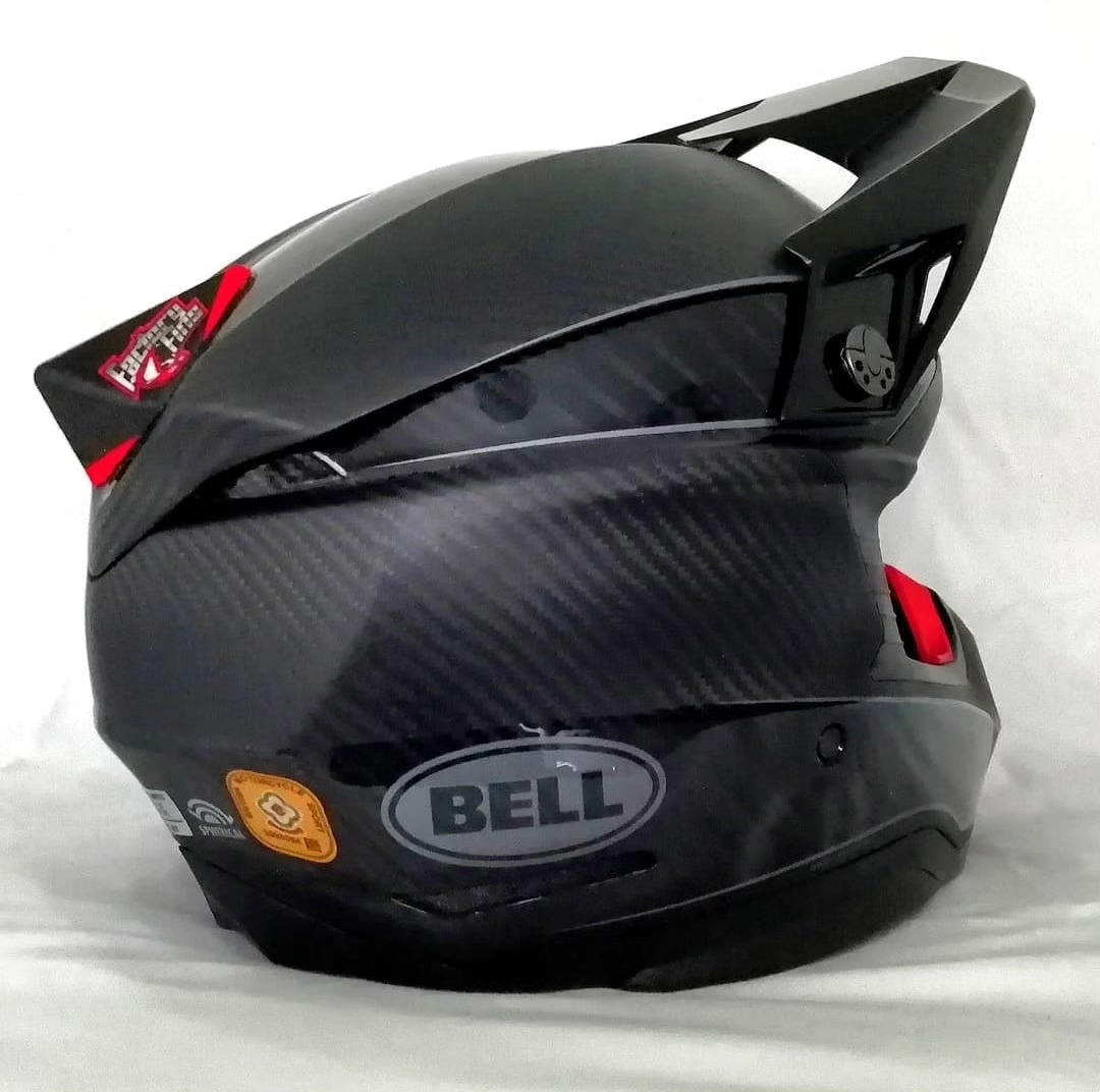 bell helmet fin Moto-3 Classic Red – Falan Parts HP6 (HANS) 57(7 1/8) FIA8860 B1 3K Carbon Fin on