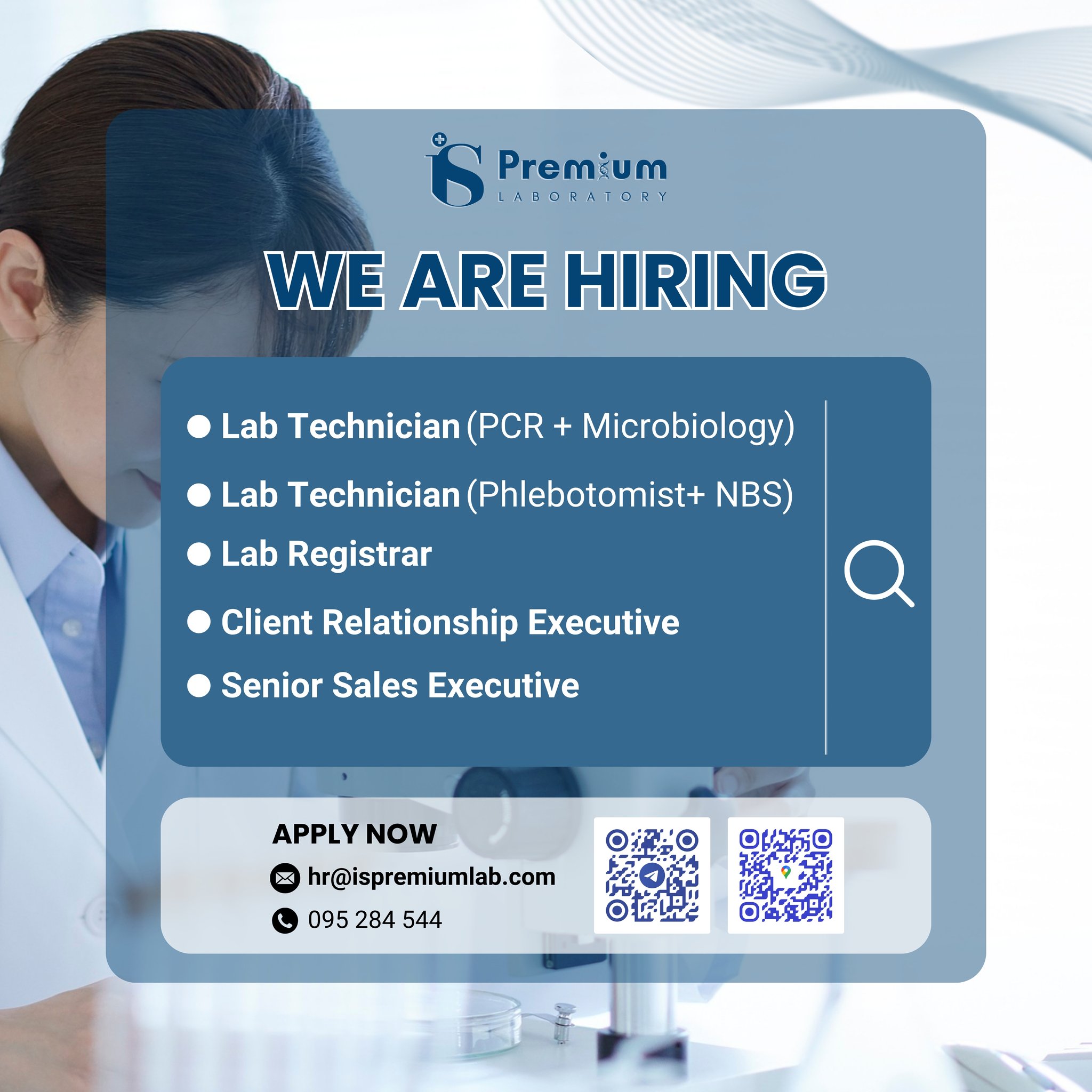 We’re Hiring! Join IS Premium... - I.S. Premium Laboratory | Facebook