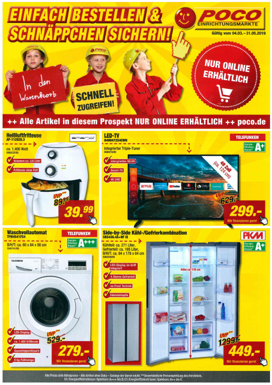 Einfach bestellen & Schnäppchen sichern! Ganz bequem von daheim aus! ----> www.poco.de <