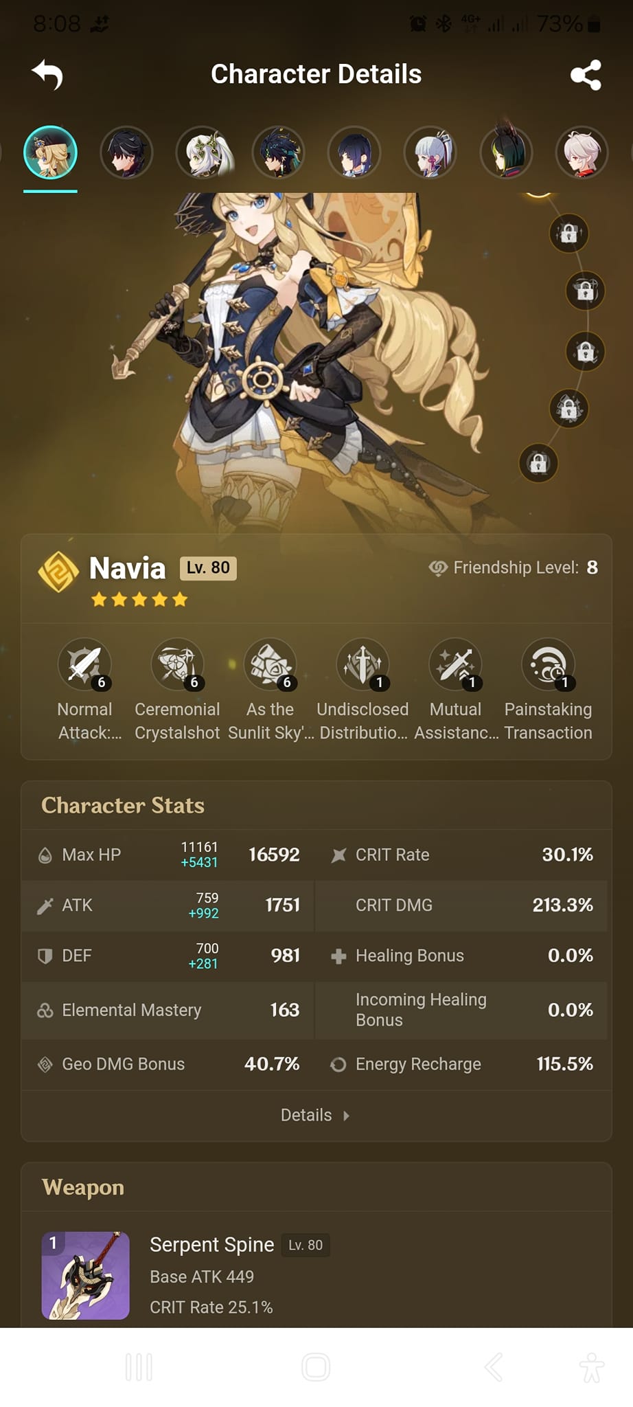 How to build Navia in Genshin Impact?