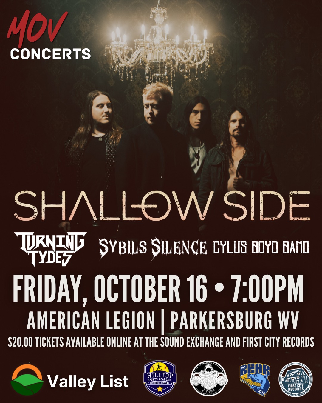 Shallow Side w/ Turning Tydes, Dead Cassette, Sybils Silence and The ...