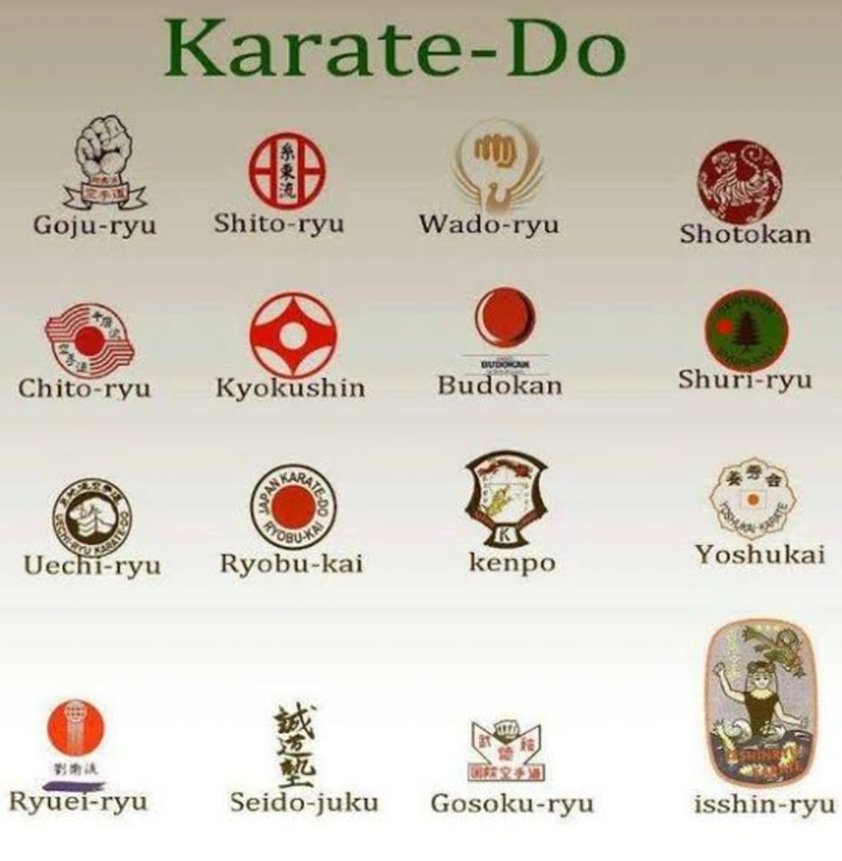 Learning - THE 1️⃣6️⃣ MAIN BRANCHES 💪🏻OF THE KARATE FAMILY TREE...I AM ...