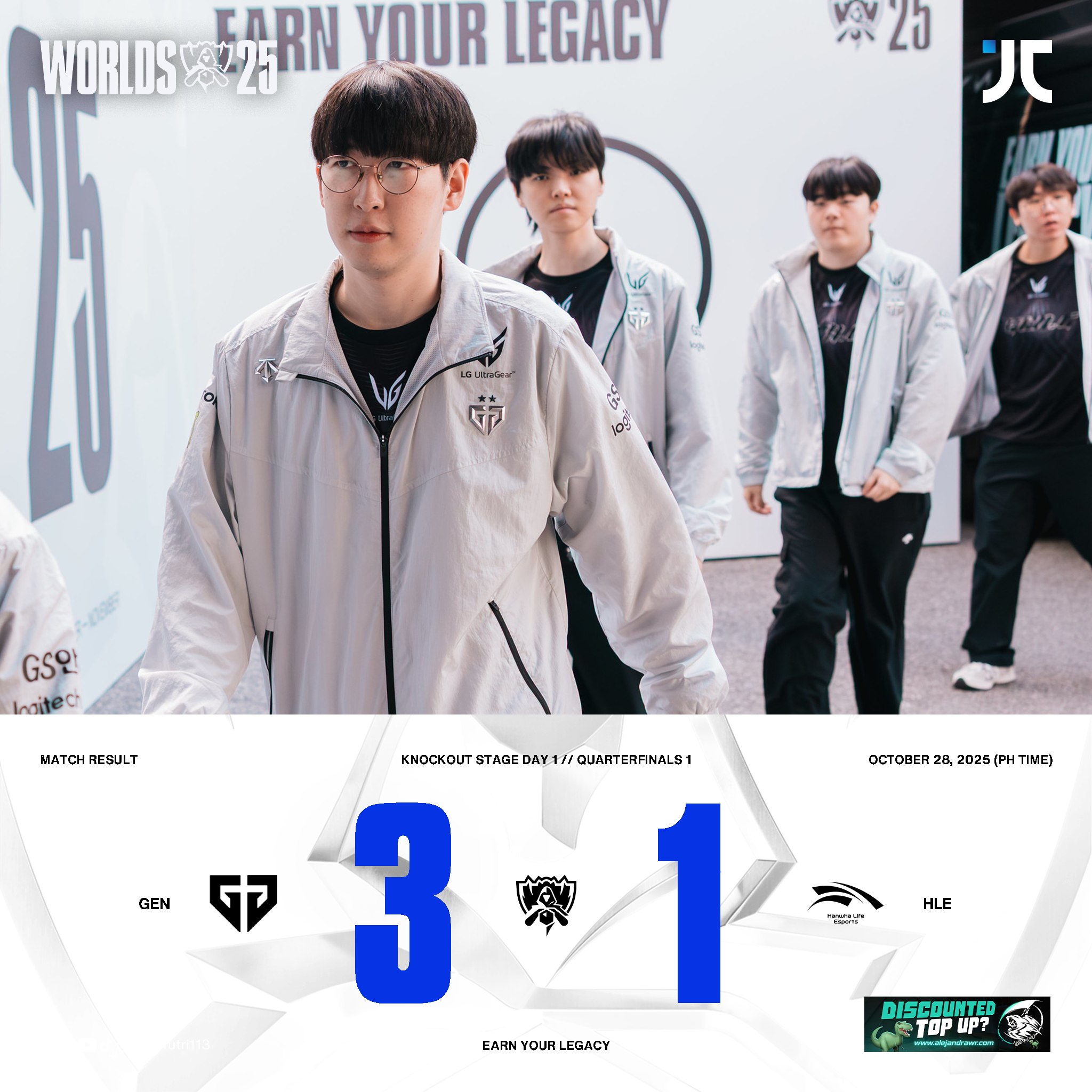 JC - Gen.G Esports opens the Knockout Stage with a win against Hanwa ...