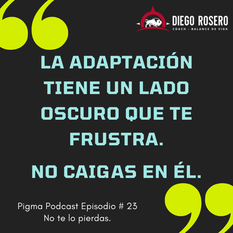 La adaptación es un mecanismo... - Diego Rosero Coach