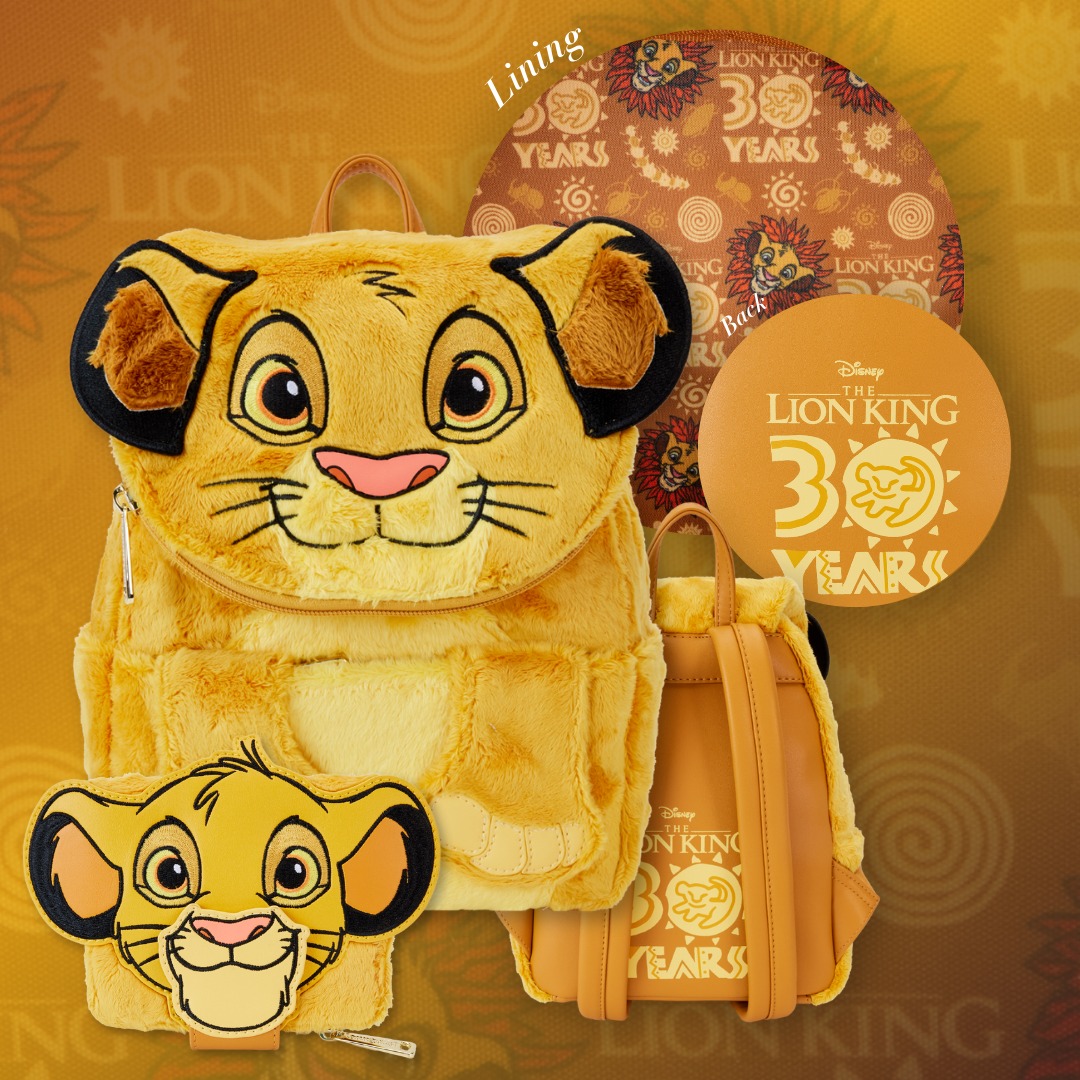 disney100 limited edition exclusive platinum simba cosplay mini backpack LOUNGEFLY X COLLECTORS OUTLET DISNEY LION KING IN STOCK! Join the celebration of a lifetime with the exclusive Loungefly Disney100 Platinum Simba Mini Backpack OhShiny!  New #Loungefly Tamatoa