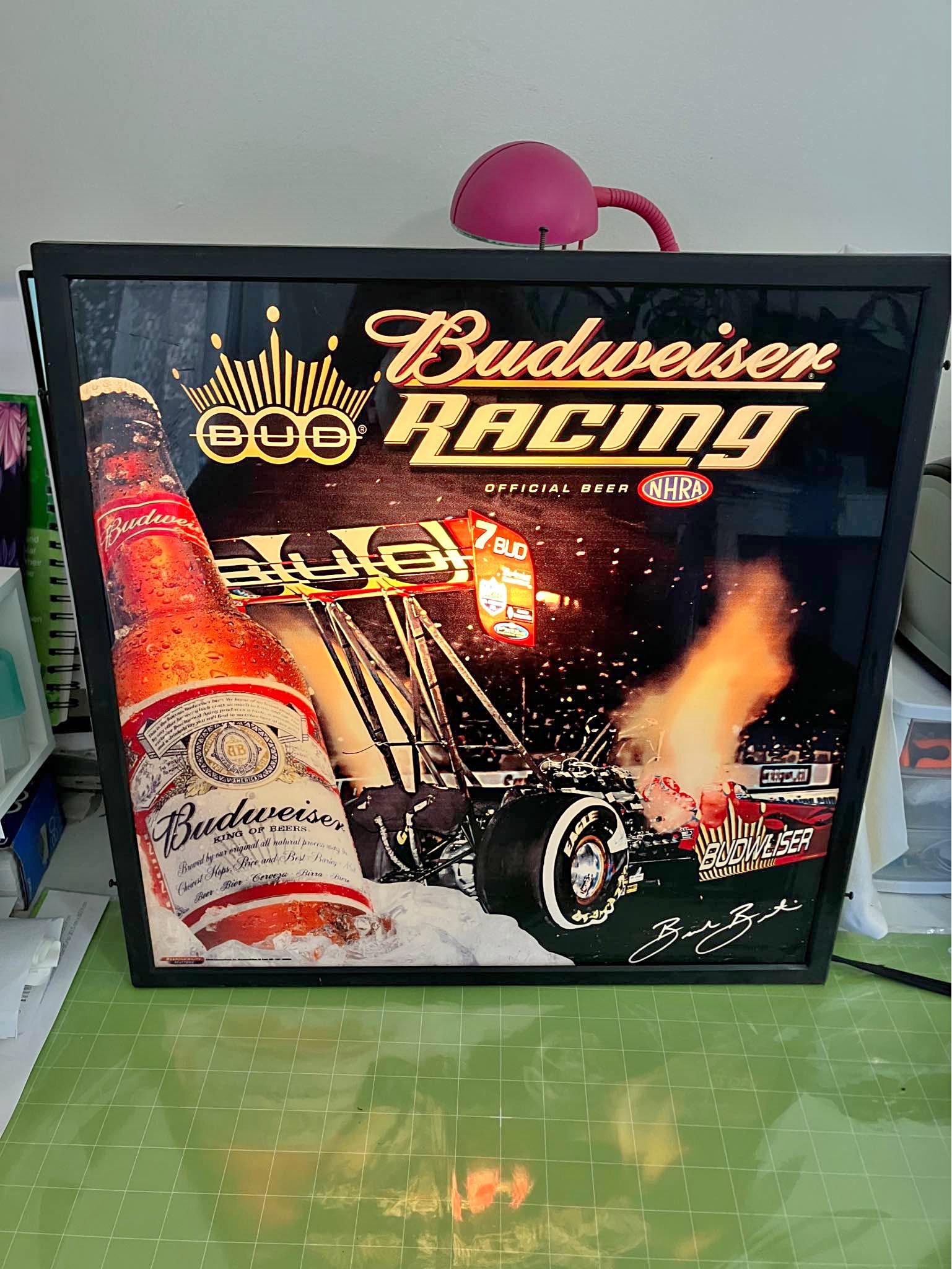 Budweiser Racing NHRA Lighted Sign - Plaques & Signs | Facebook ...