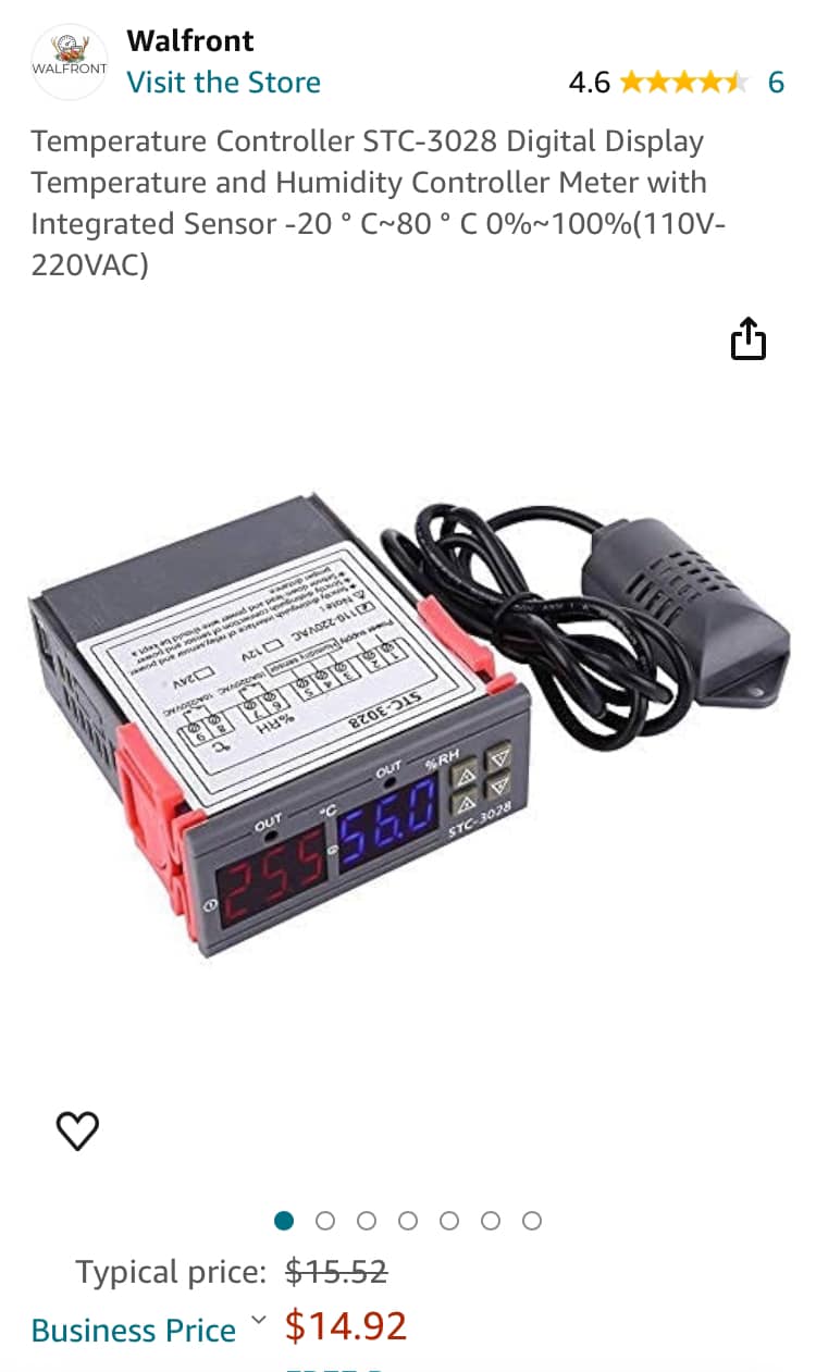 Arduino alternative using STC-1000 temperature controller