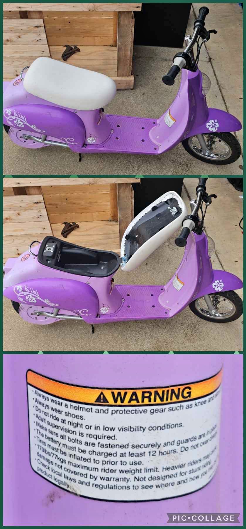 Girl's Razor Kiki Moped. - Scooters & Mopeds - Phenix City, Alabama ...