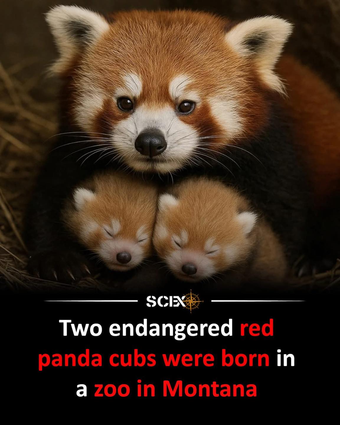 🚨 SURPRISE! We've welcomed twin red panda kits to our growing Zoo
