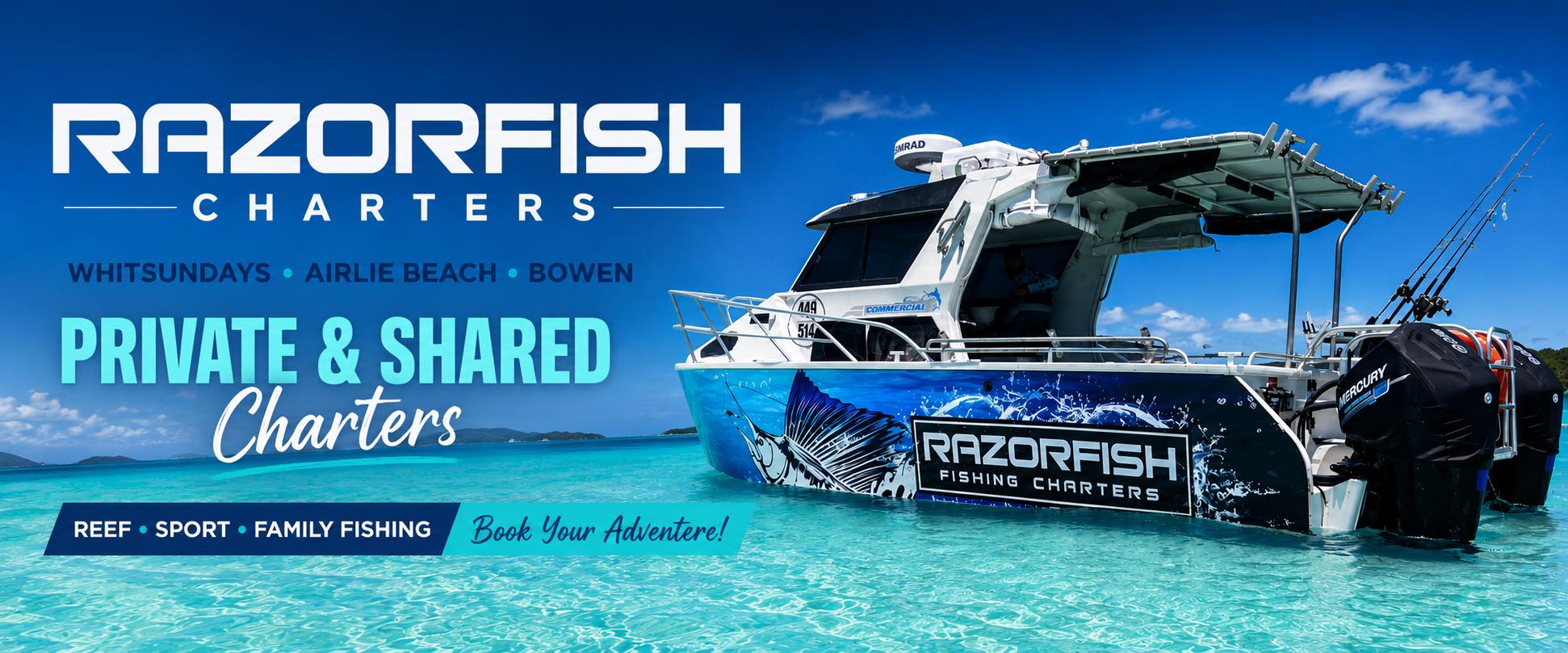 Razorfish Whitsunday Fishing Charters | Airlie Beach QLD