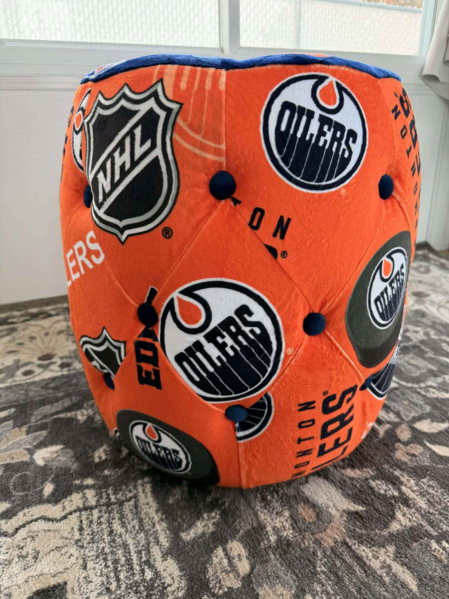 Oilers ottoman - Ottomans & Footstools - Edmonton, Alberta | Facebook ...