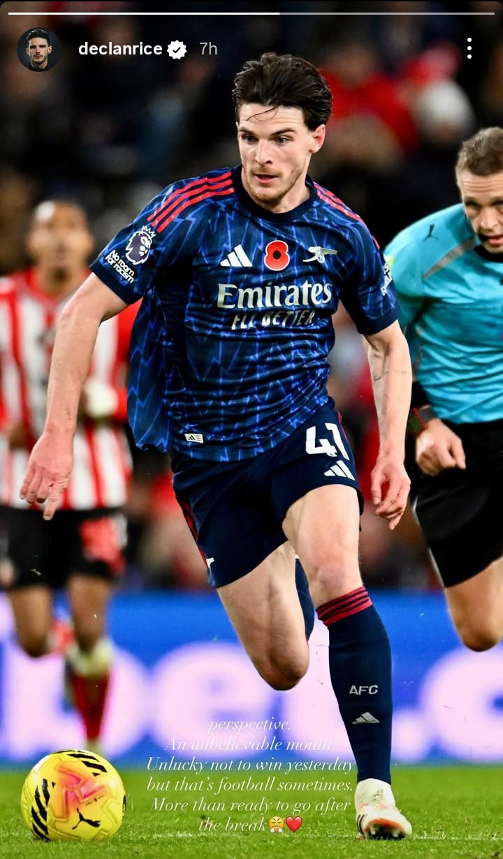 Arsenal - 📱Declan Rice on instagram: “Perspective. An unbelievable ...