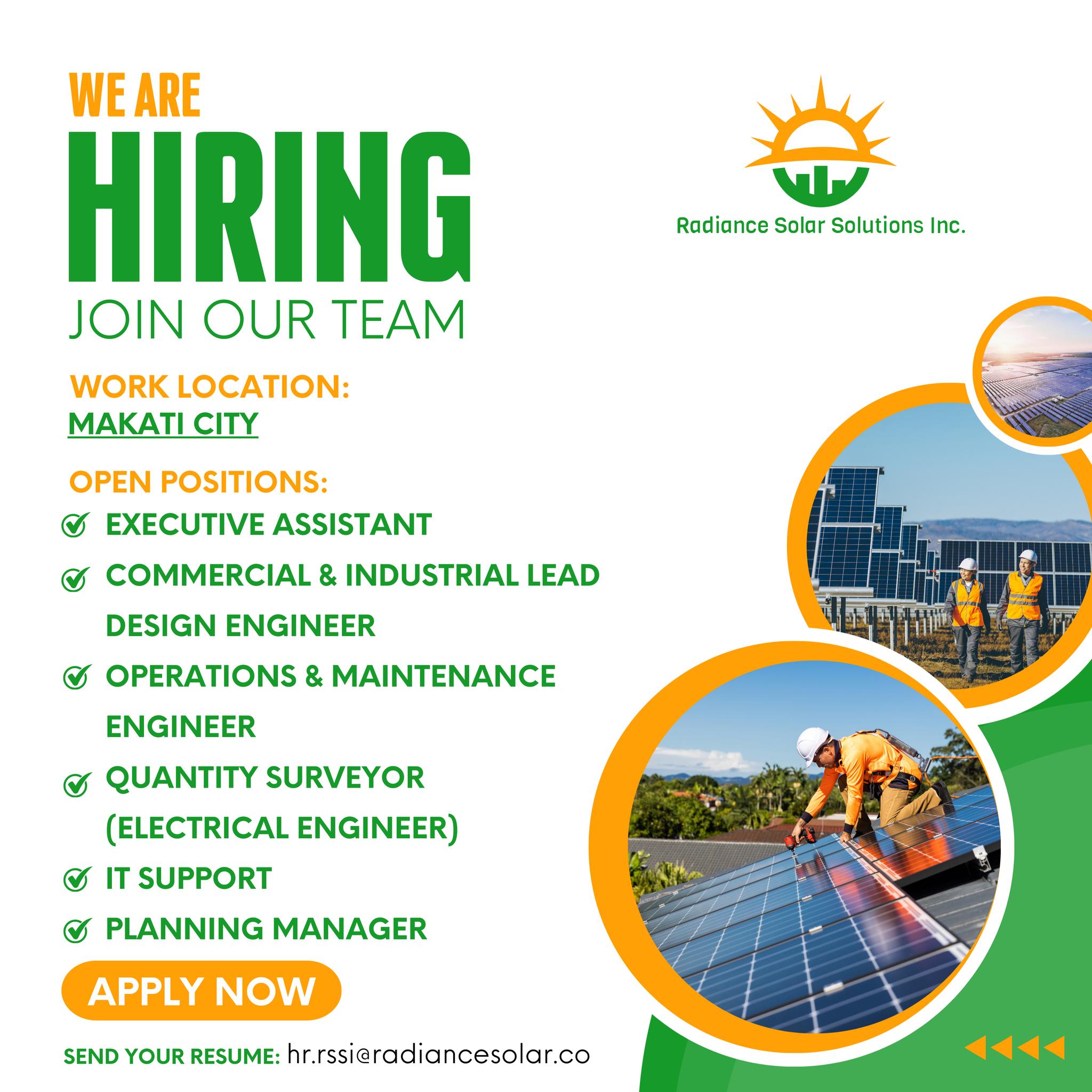 Radiance Solar Solutions... - Radiance Solar Solutions Inc.