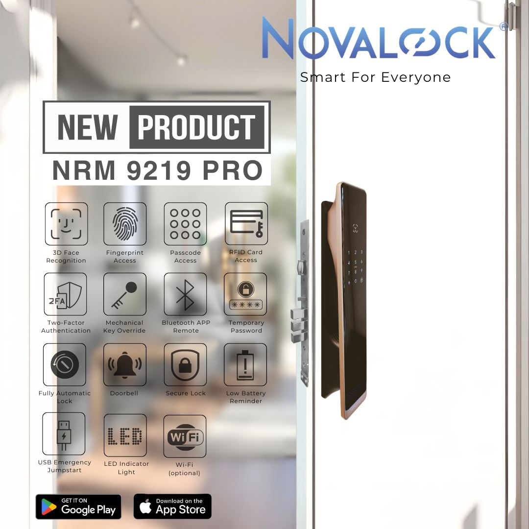 Meet the 𝐍𝐑𝐌 𝟗𝟐𝟏𝟗 𝐏𝐫𝐨 Smart Door Lock!... - Novalock Malaysia