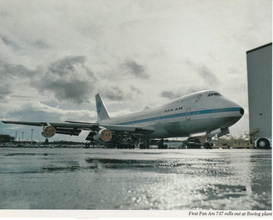 FOTO VINTAGE 1970 Il Boeing 747-121 di Pan Am World Airways N753PA