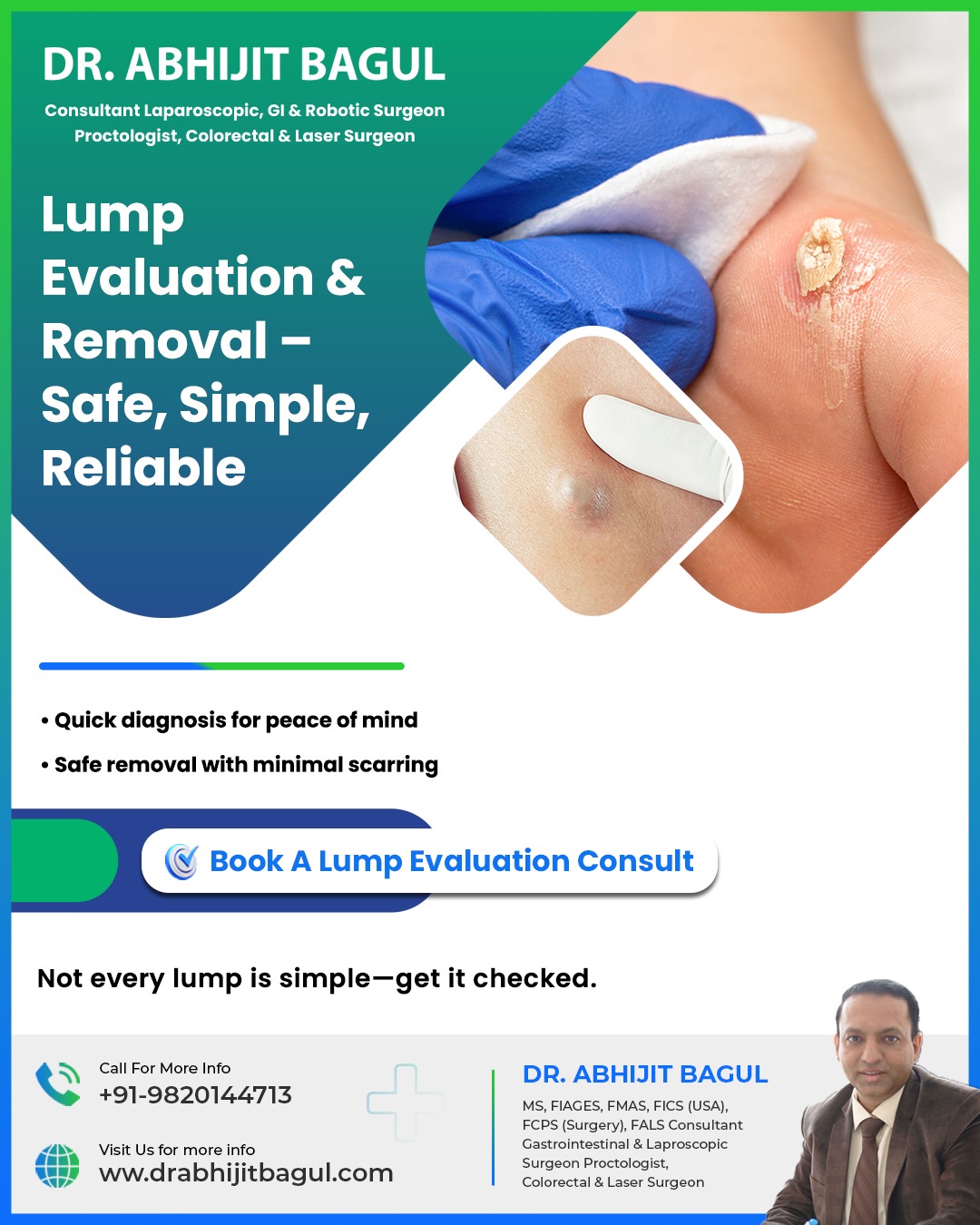 Dr. - 🔹 Lump Evaluation & Removal – Safe, Simple, Reliable Not every ...