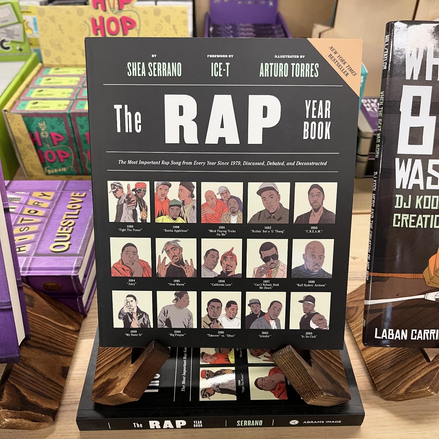 Back in stock, the New York Times Bestseller THE RAP YEAR BOOK is 