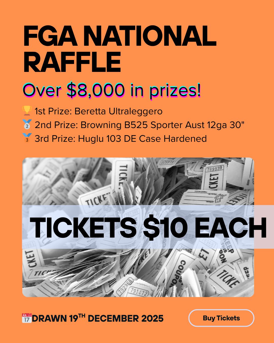Field - 🎟️ The 2025 FGA National Raffle is NOW OPEN! Over $8,000 in ...