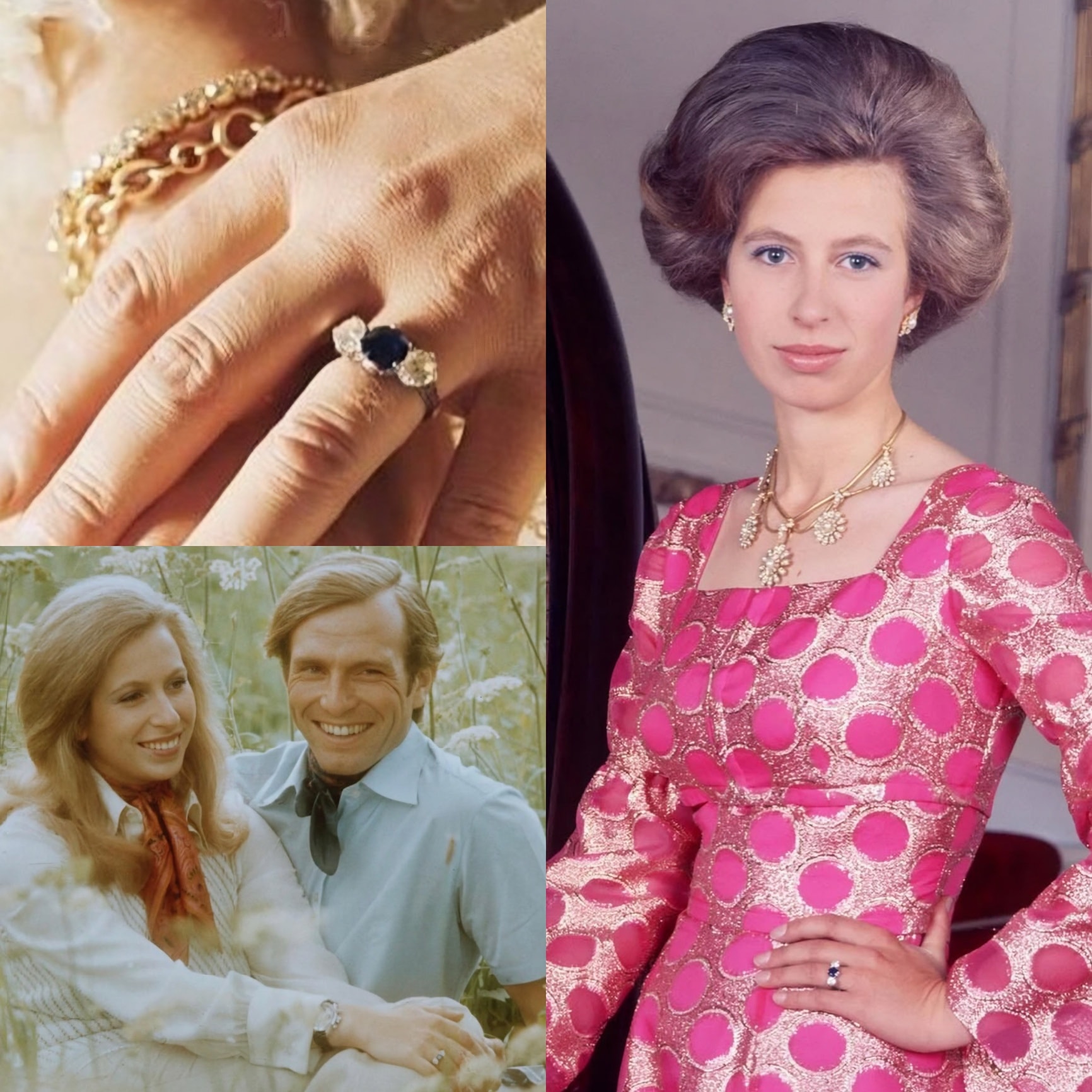 princess anne engagement dress revived a 53-year-old accessory from her photos with her ex-husband Mark Phillips ✨ Sia - Your Never Dress style:Dress mulberry Zandra rhodes