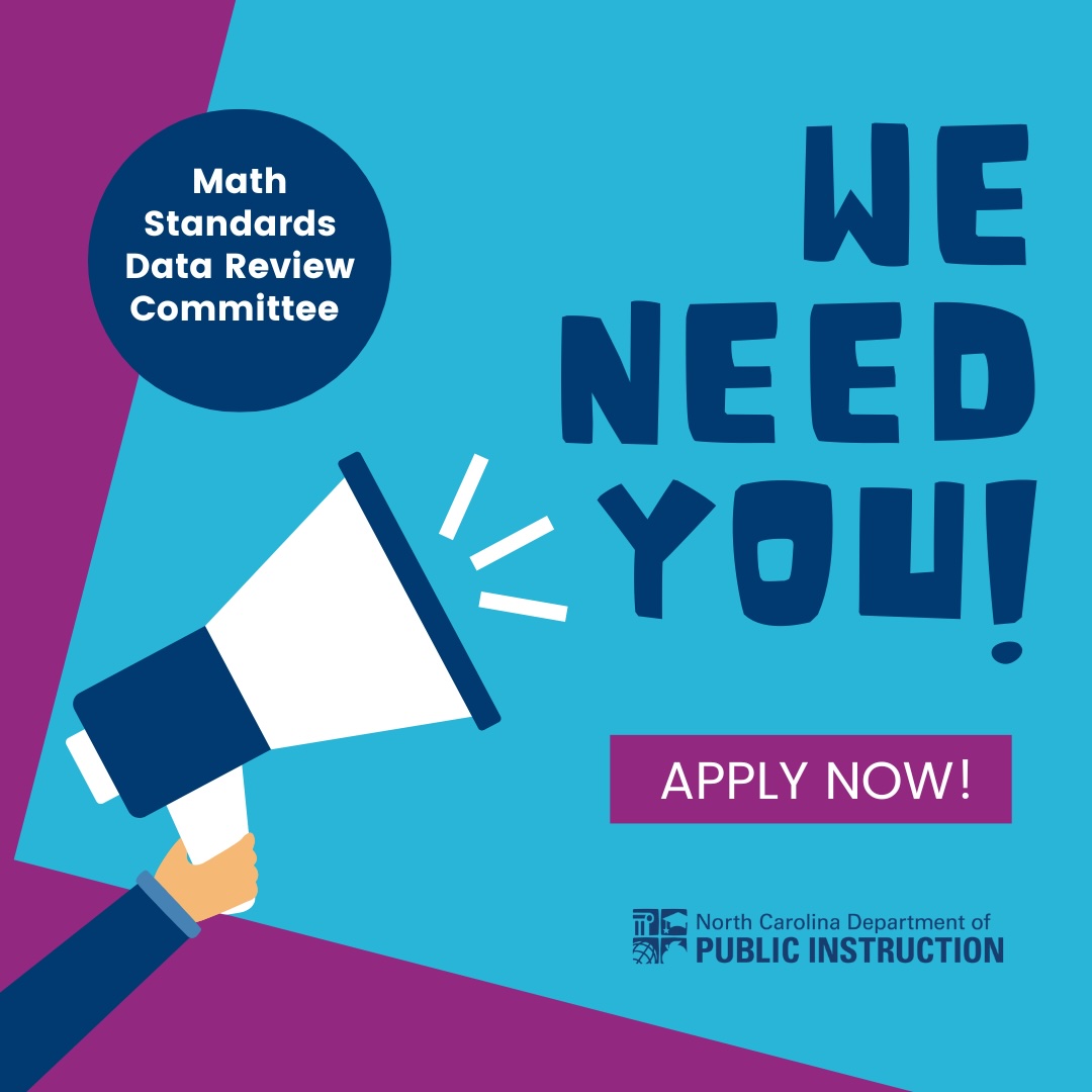 NC - The NCDPI K-12 Math Team is soliciting volunteers to participate ...