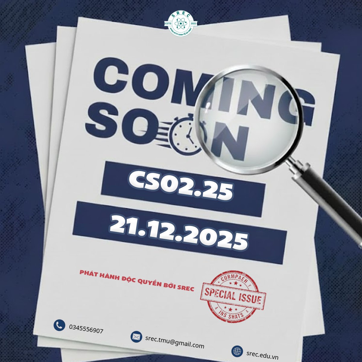 SREC - 🔥 COMING SOON 🔥 📚 Trên hành trình lan tỏa tinh thần học thuật và ...